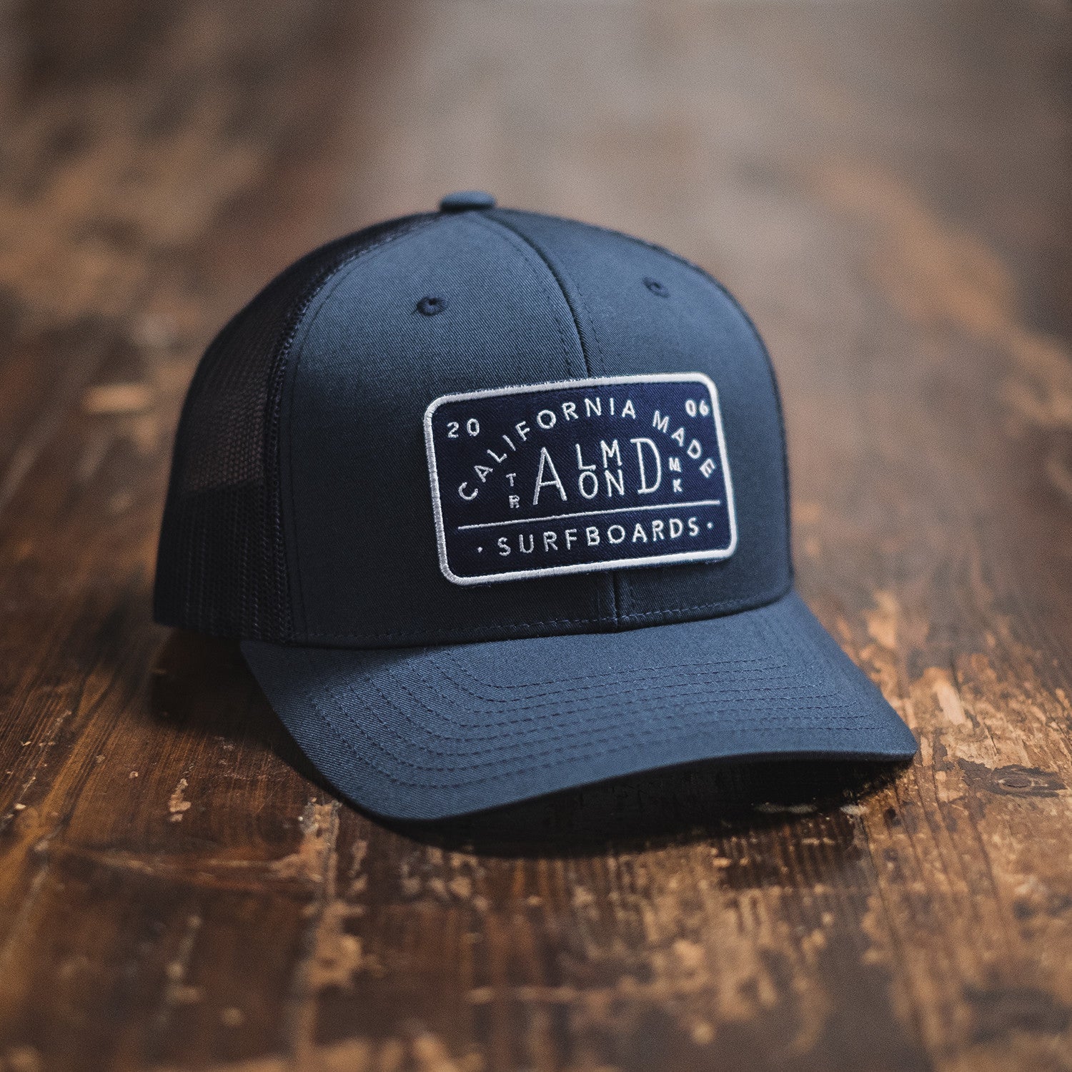 Navy Almond Trucker Hat - Image 5