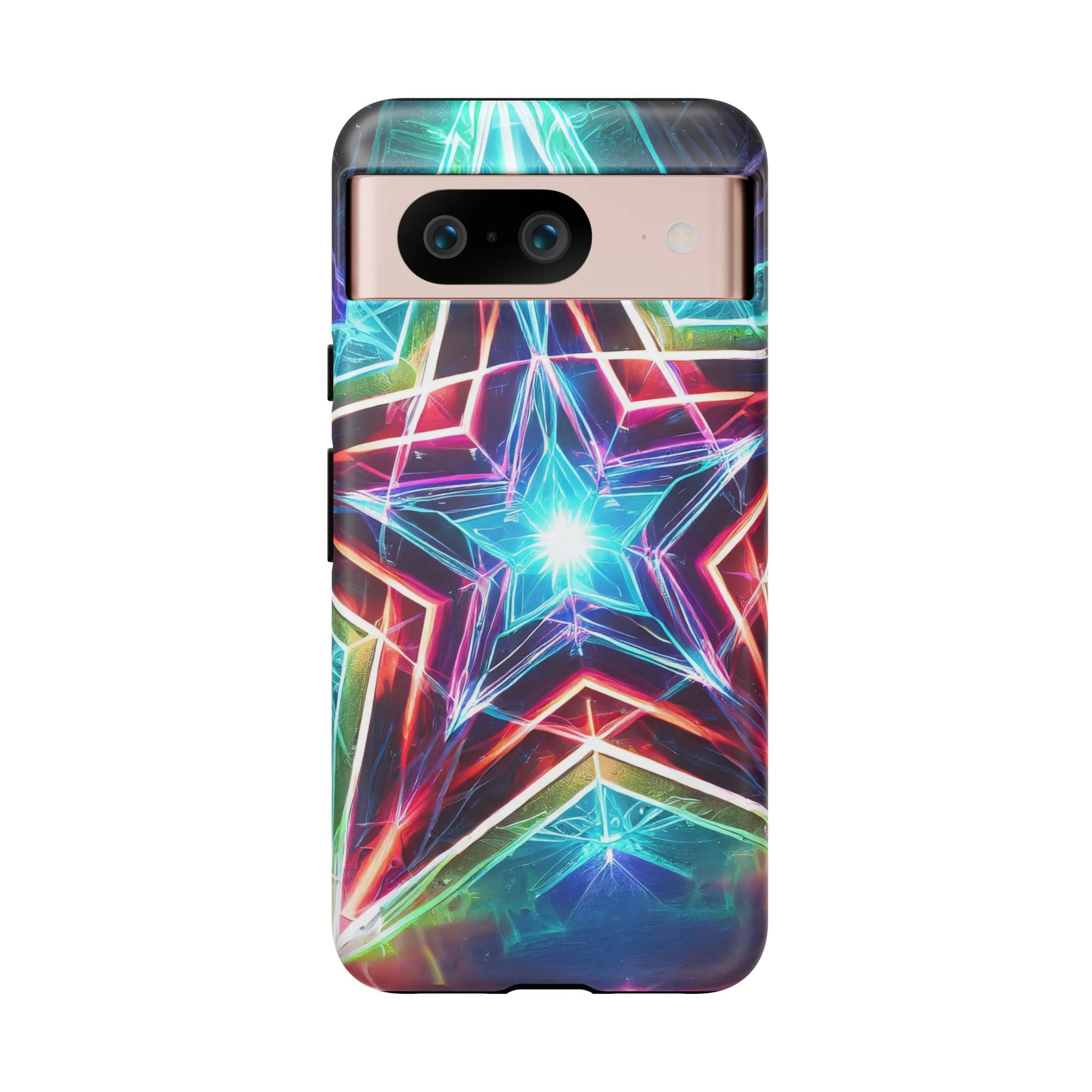 Neon Light Stars Tough Phone Case - Image 32