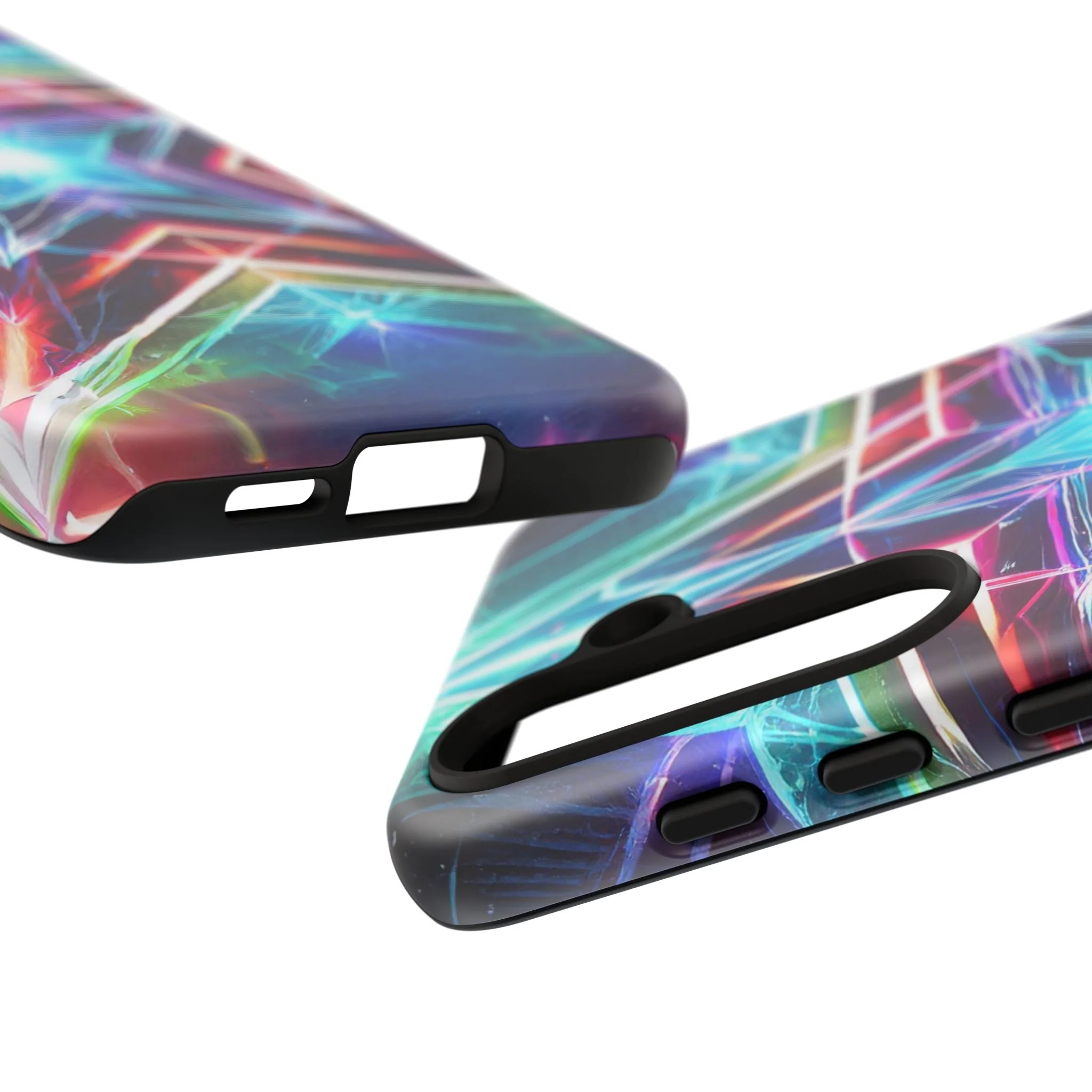 Neon Light Stars Tough Phone Case - Image 81