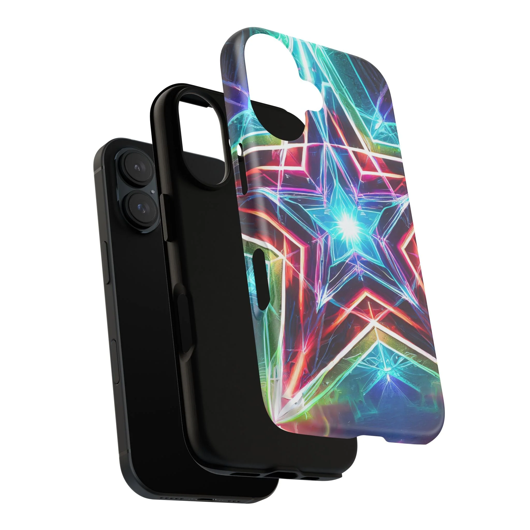 Neon Light Stars Tough Phone Case - Image 93