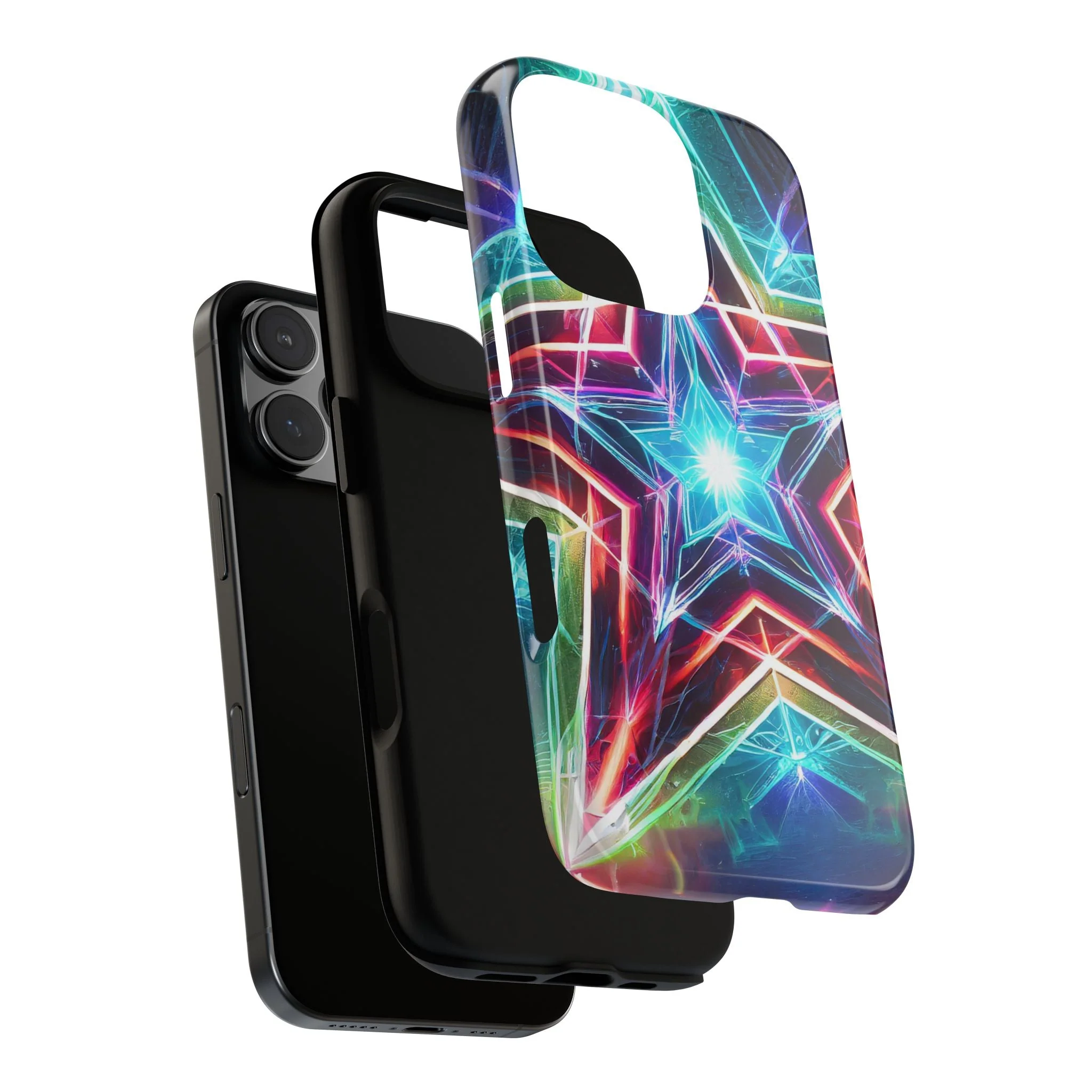 Neon Light Stars Tough Phone Case - Image 96