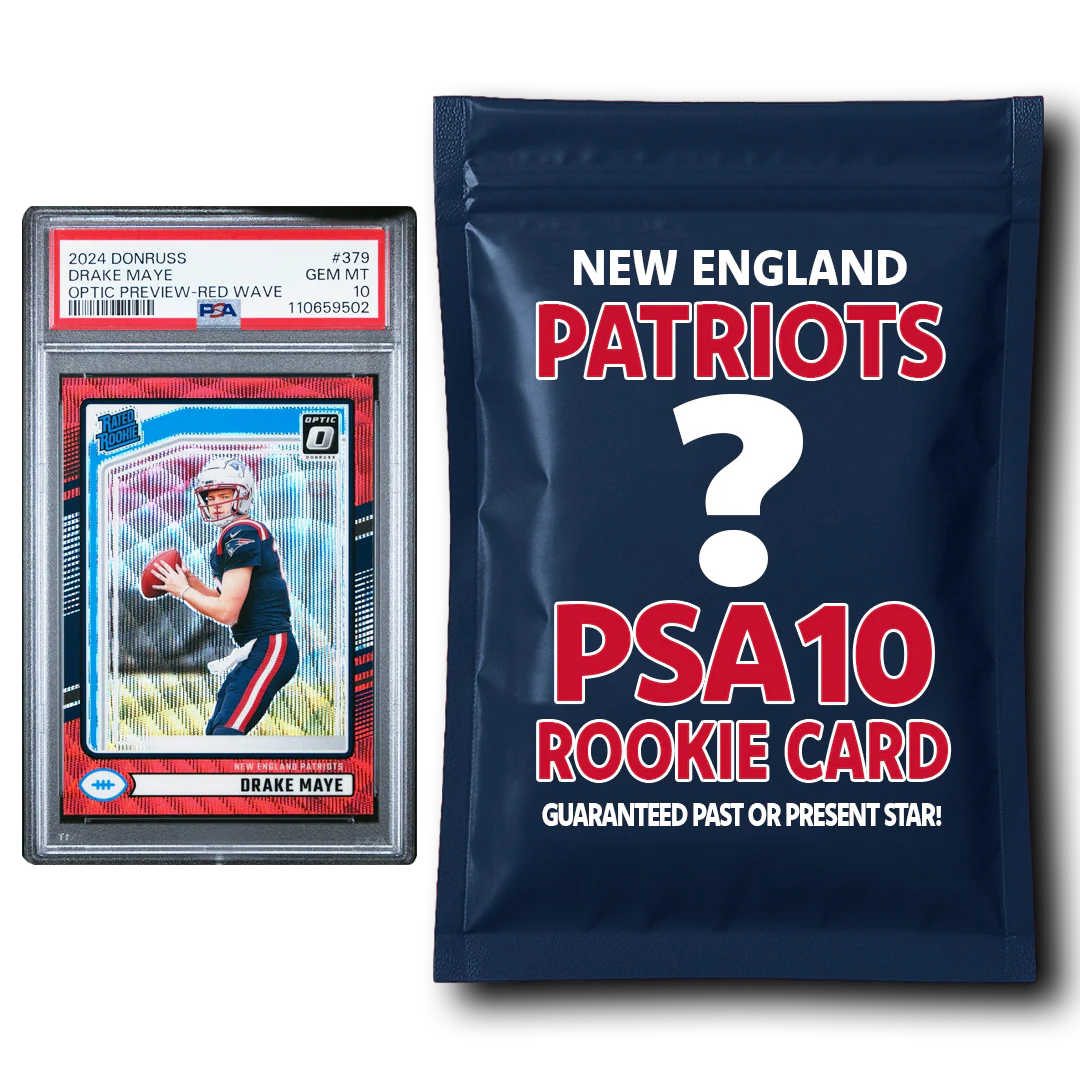 New England Patriots PSA 10 Graded Rookie Card Mystery Pack