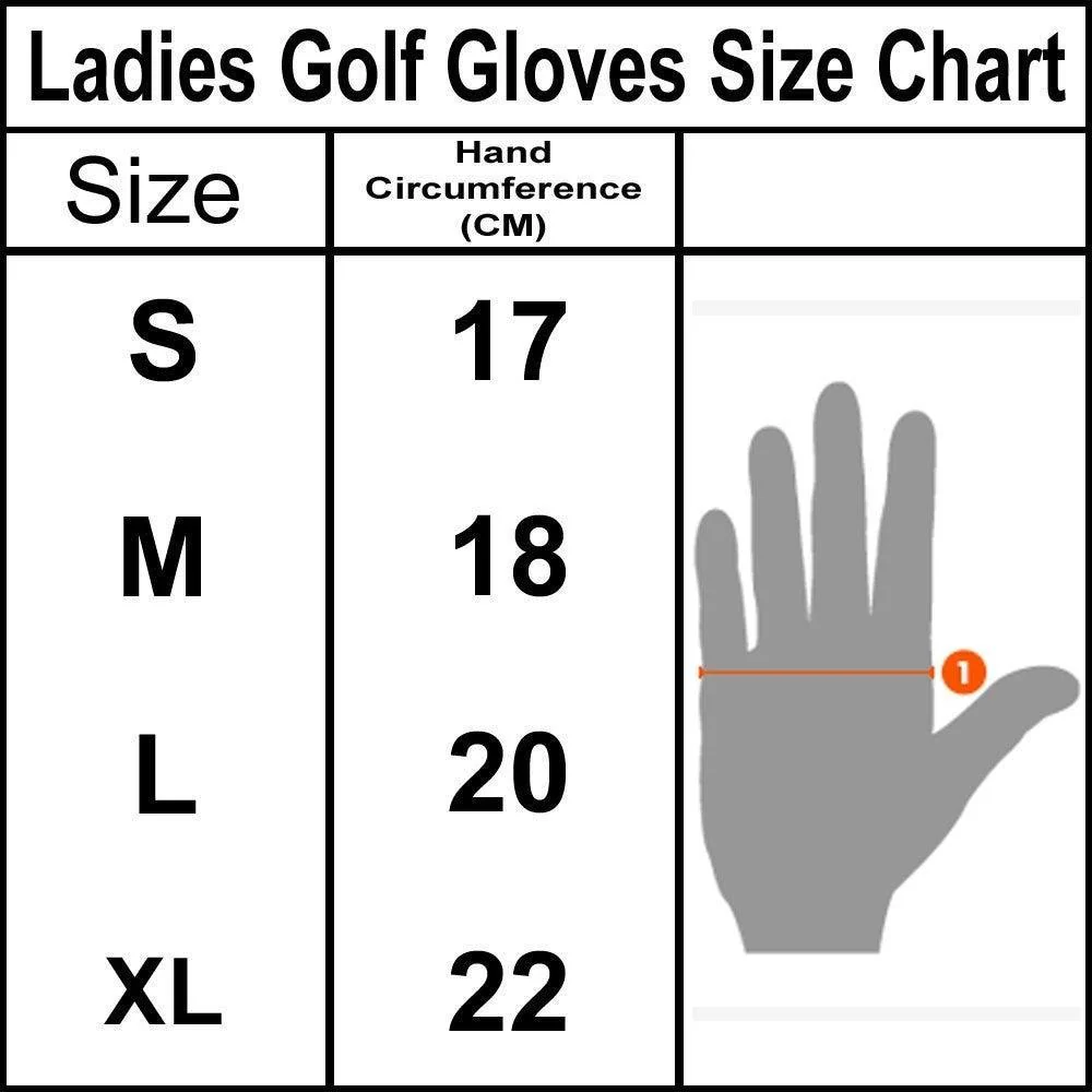 New Women Golf Gloves Cabretta Leather Pink - Image 5