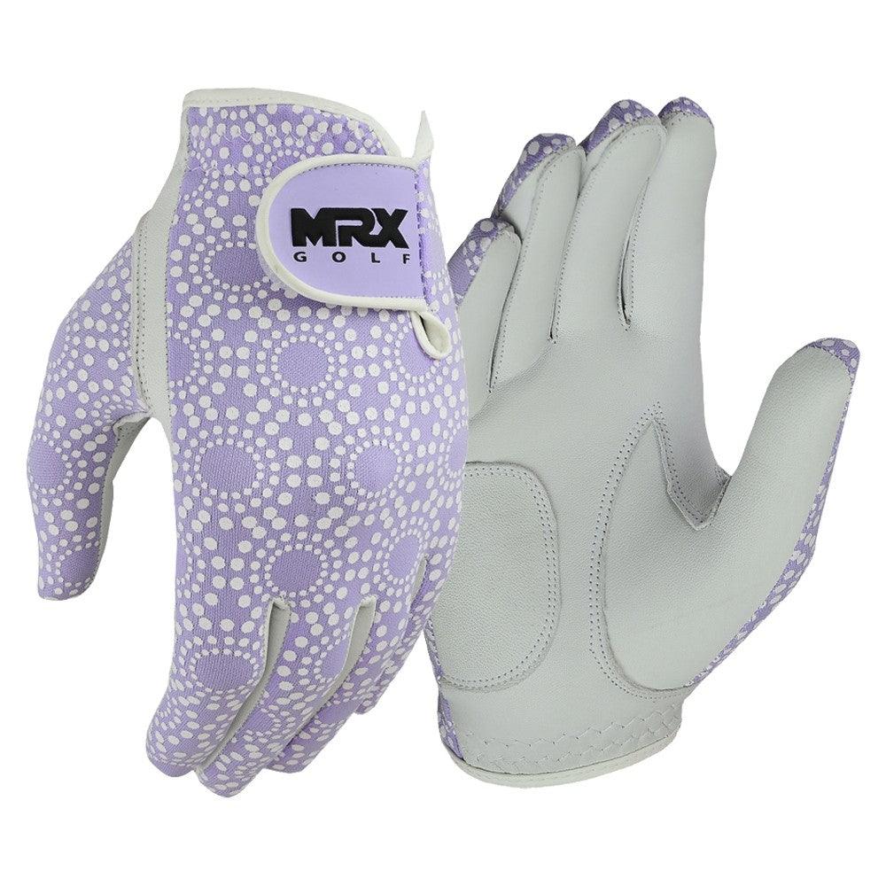 New Women Golf Gloves Cabretta Leather Purple - Image 8