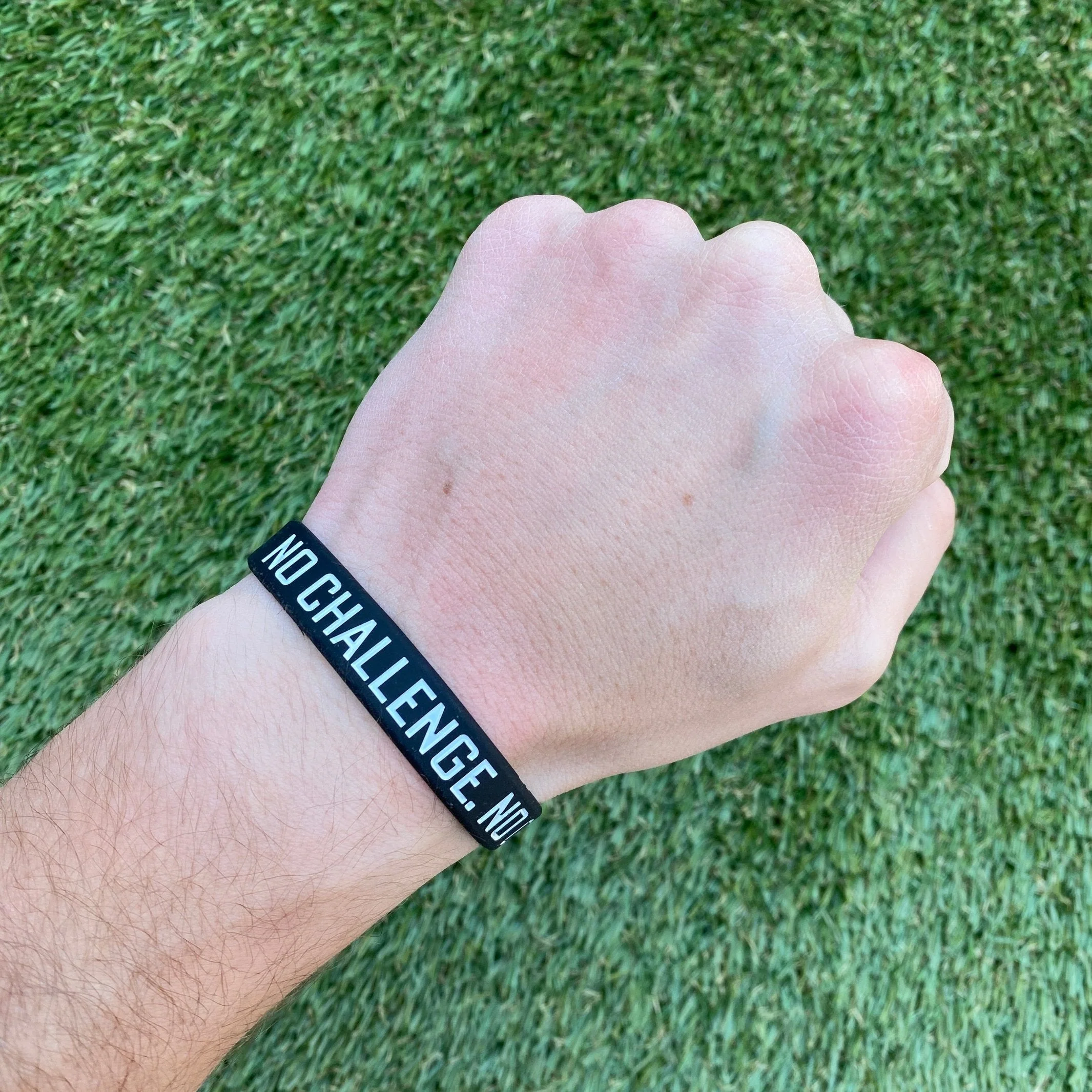NO CHALLENGE. NO CHANGE. Wristband - Image 2
