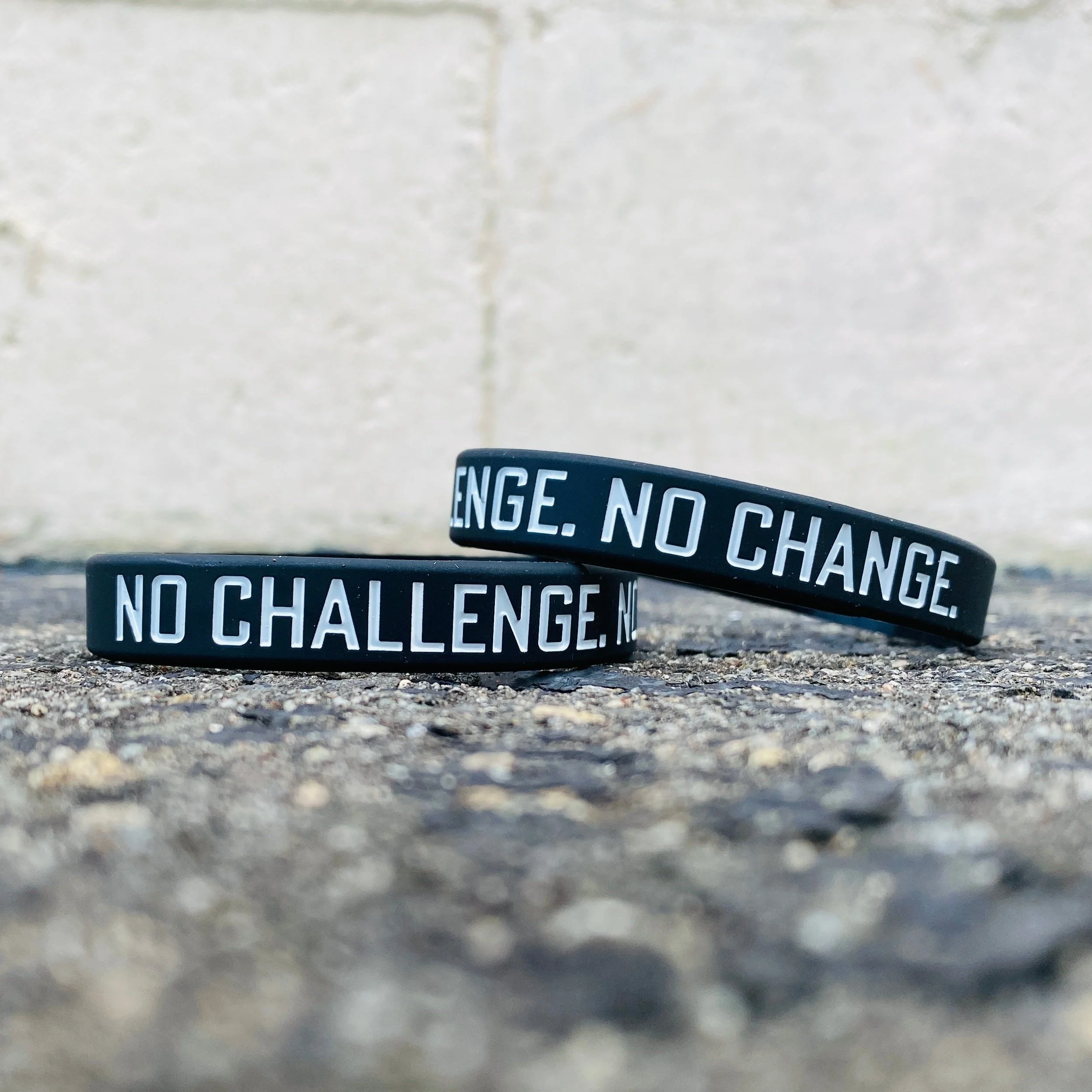 NO CHALLENGE. NO CHANGE. Wristband - Image 3