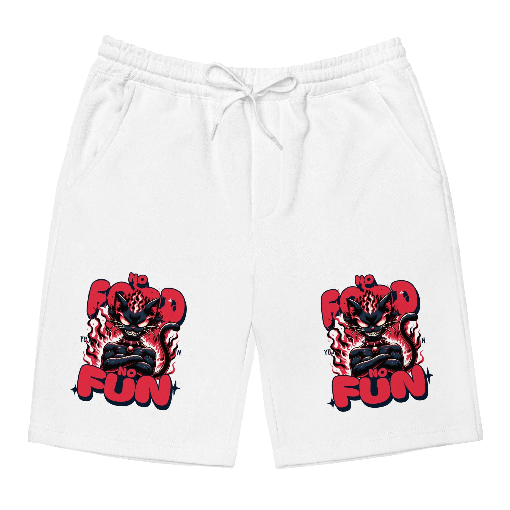 No Food No Fun Cat Shorts - Image 5
