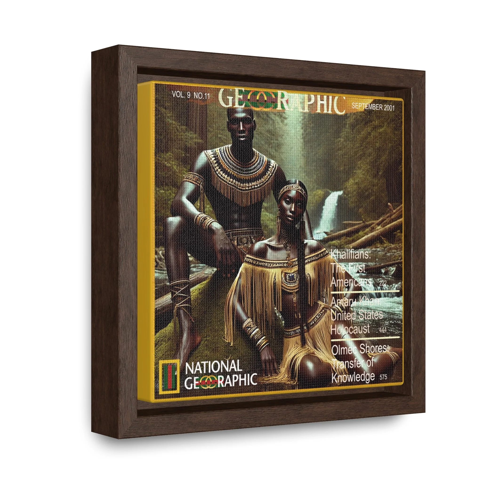 Nottoway Amaru Khan Aborigine Gallery Canvas Wraps, Square Frame - Image 11