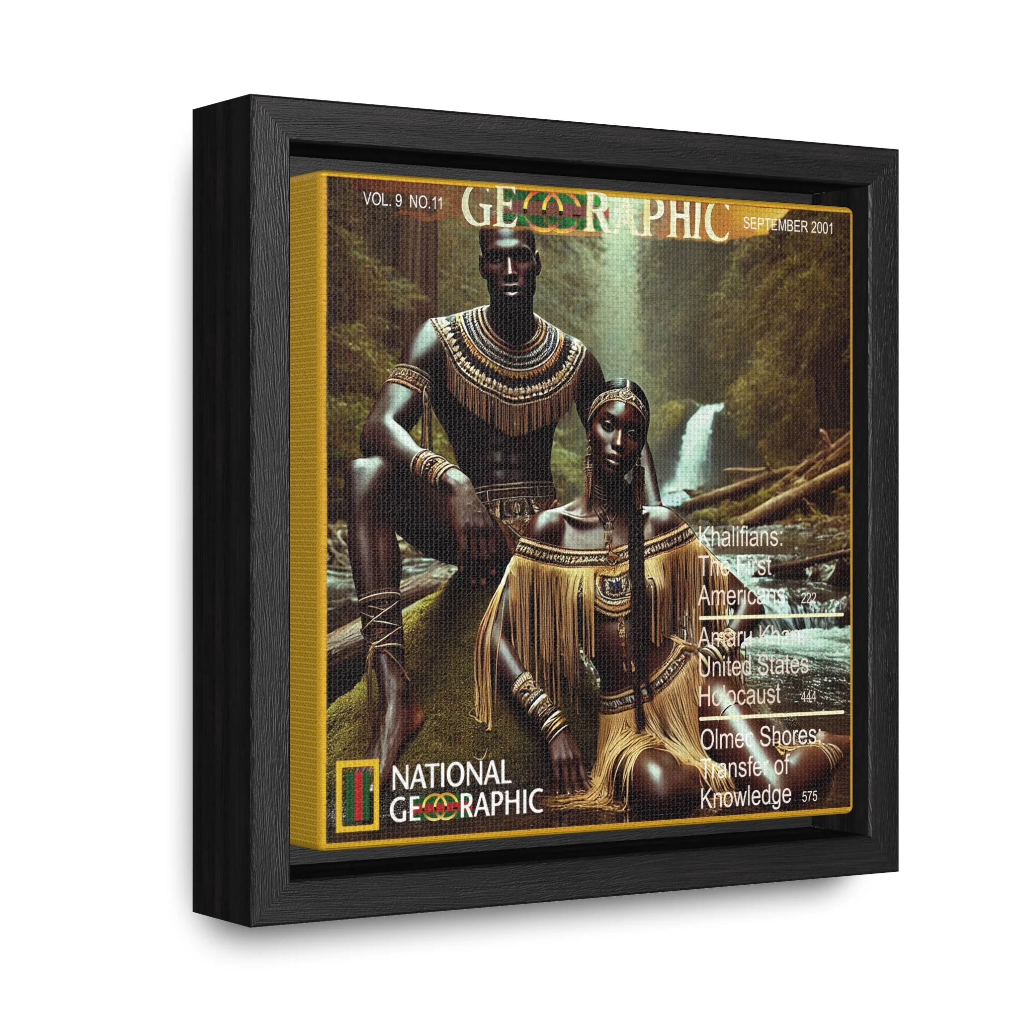 Nottoway Amaru Khan Aborigine Gallery Canvas Wraps, Square Frame - Image 8
