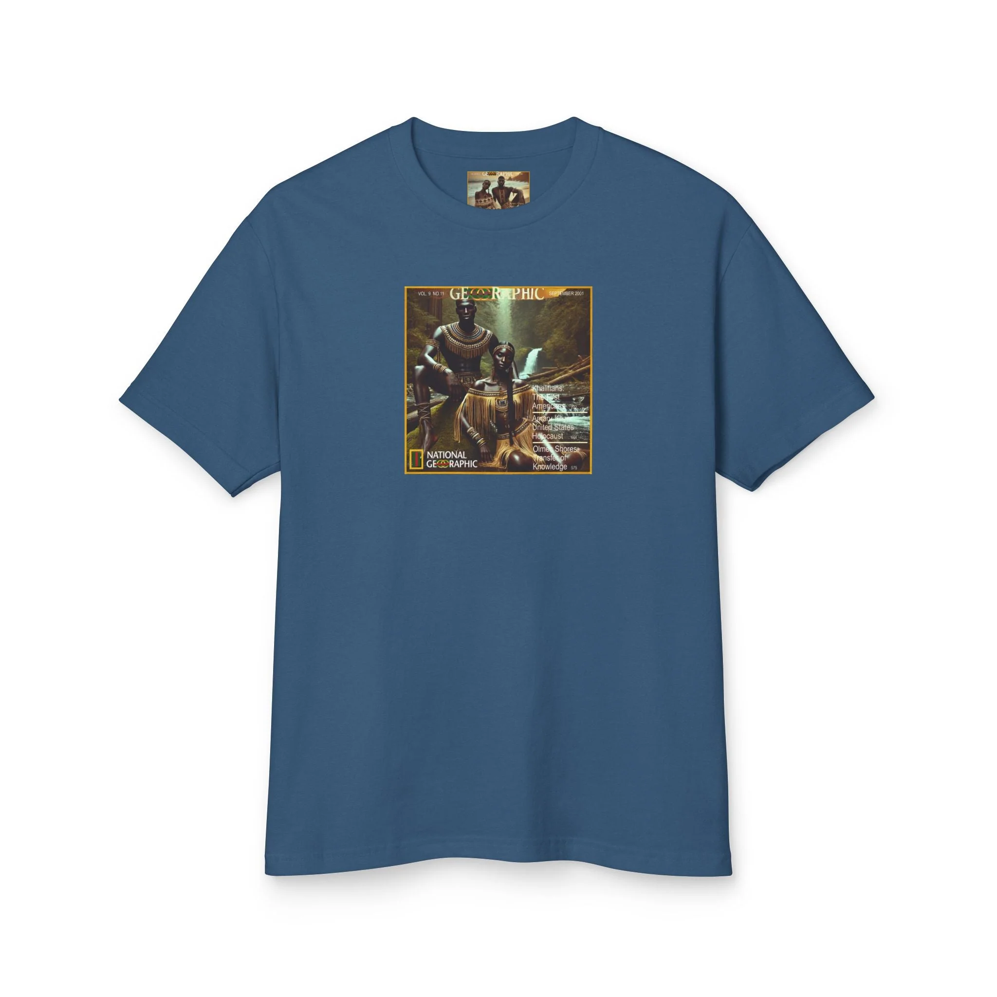 Nottoway Amaru Khan Aborigine Unisex Garment-Dyed Heavyweight Cotton Tee - Image 6