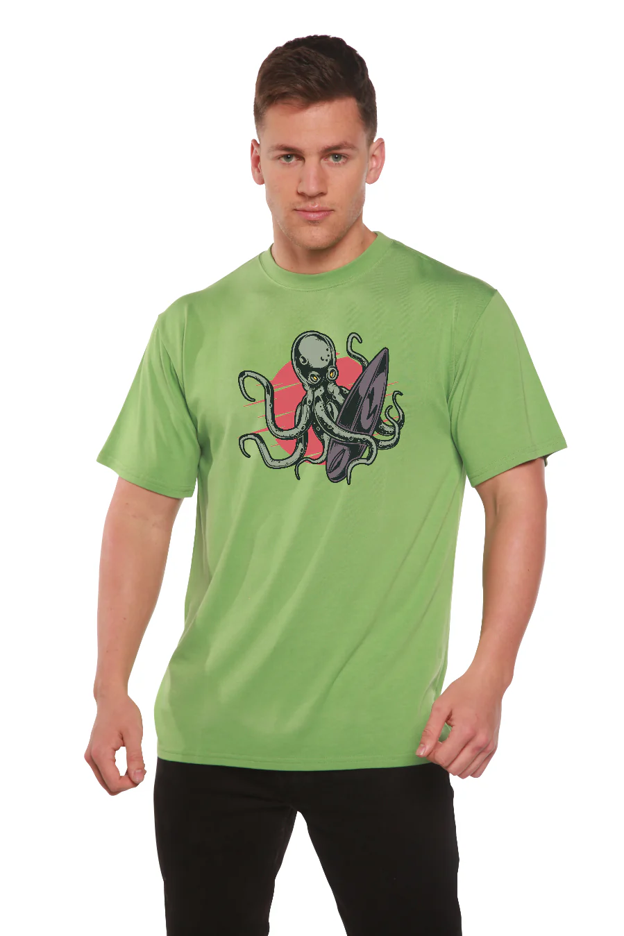 Octopus Men's Bamboo Viscose/Organic Cotton Short Sleeve Graphic T-Shirt - Image 13