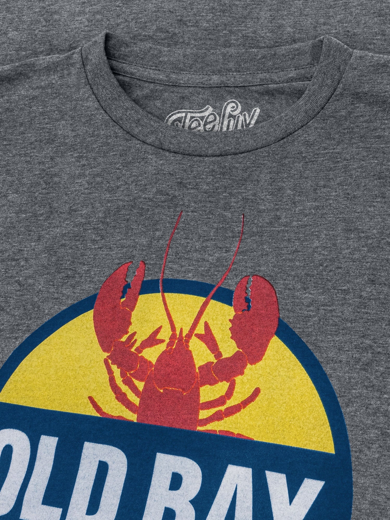 Old Bay Seasoning Lobster Logo T-Shirt - Gray - Image 2