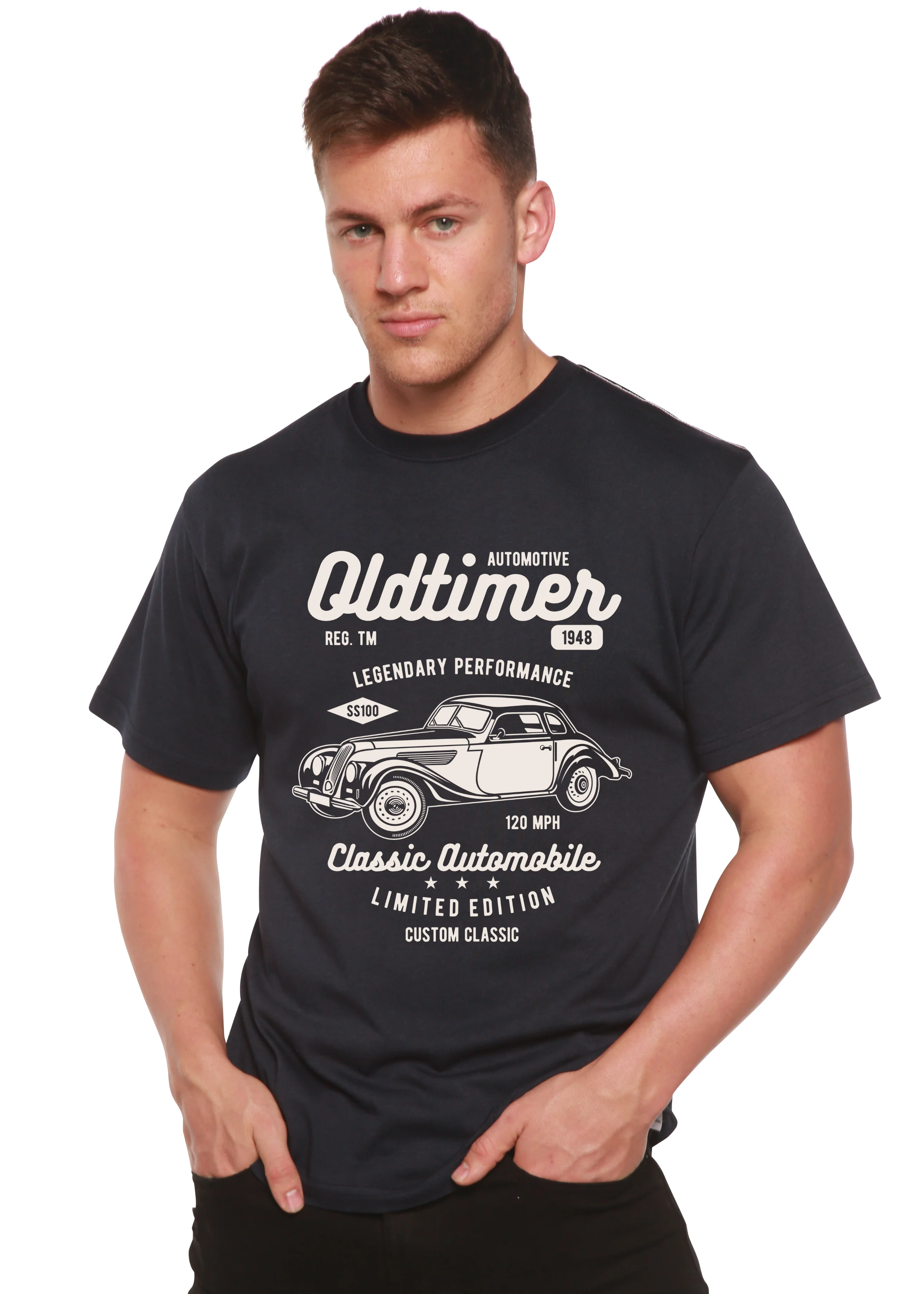 Oldtimer Spun Bamboo® Men's Bamboo Viscose/Organic Cotton Short Sleeve Graphic T-Shirt - Image 2