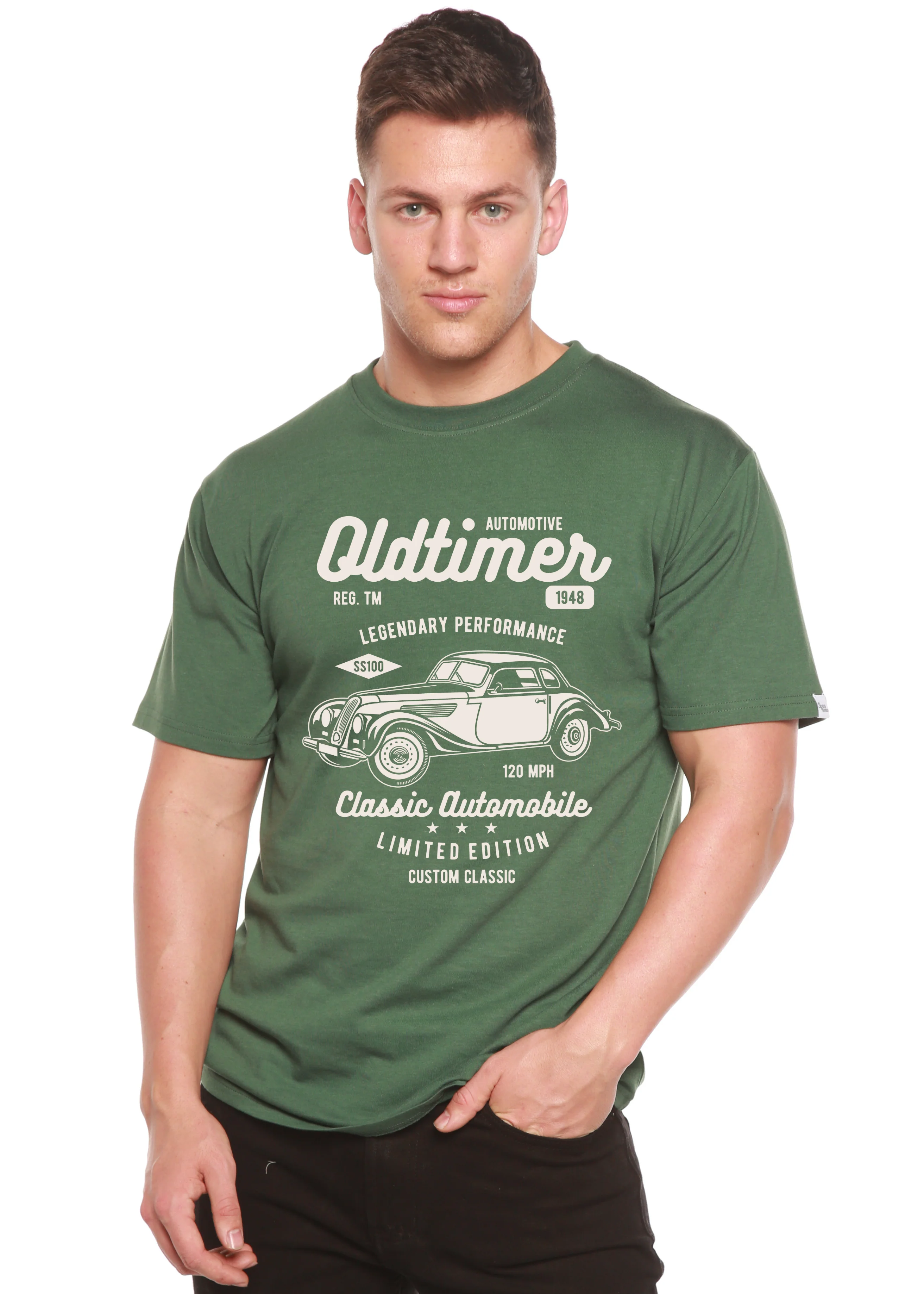 Oldtimer Spun Bamboo® Men's Bamboo Viscose/Organic Cotton Short Sleeve Graphic T-Shirt - Image 3