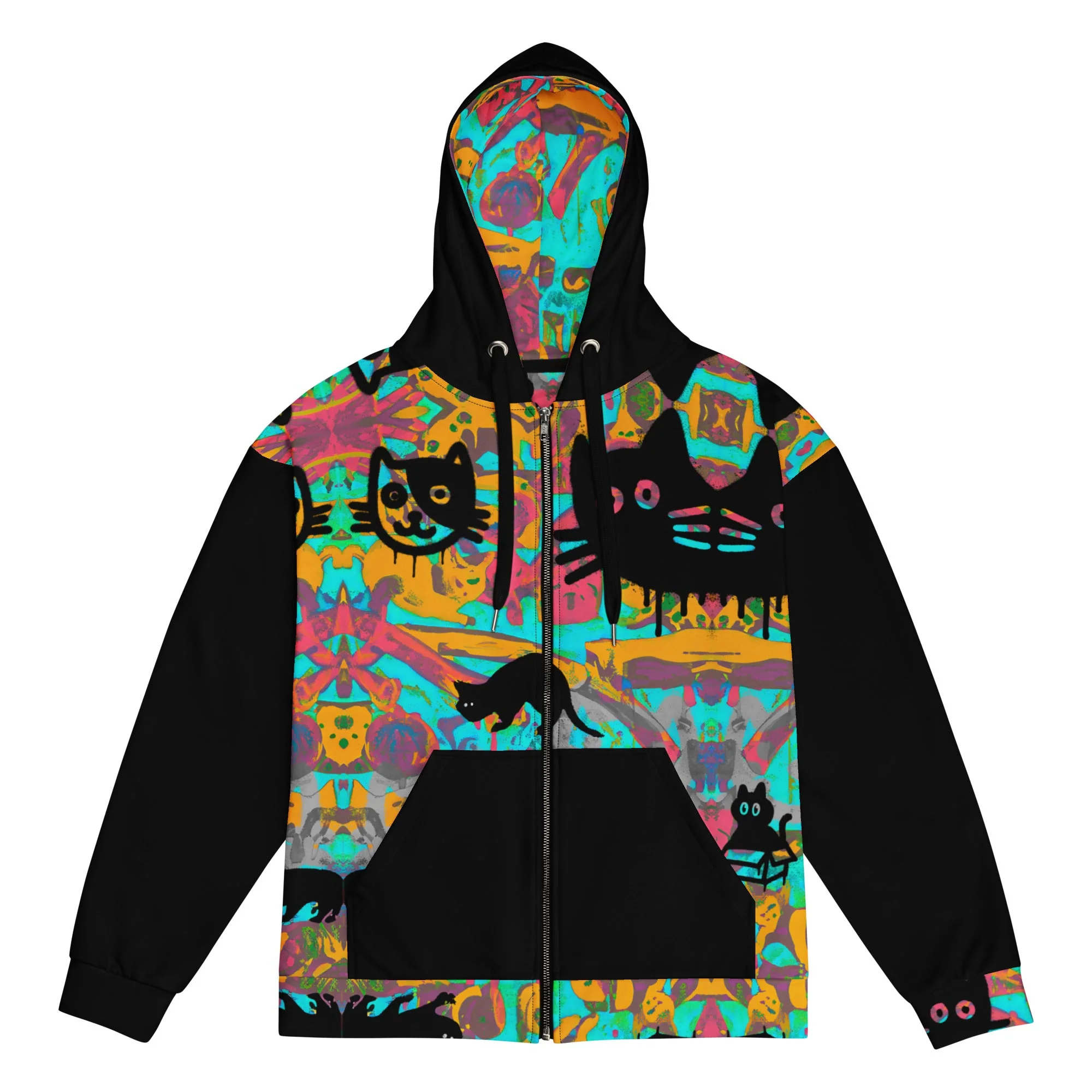 Only if you really LOVE CATS Unisex Zip Hoodie - Image 3
