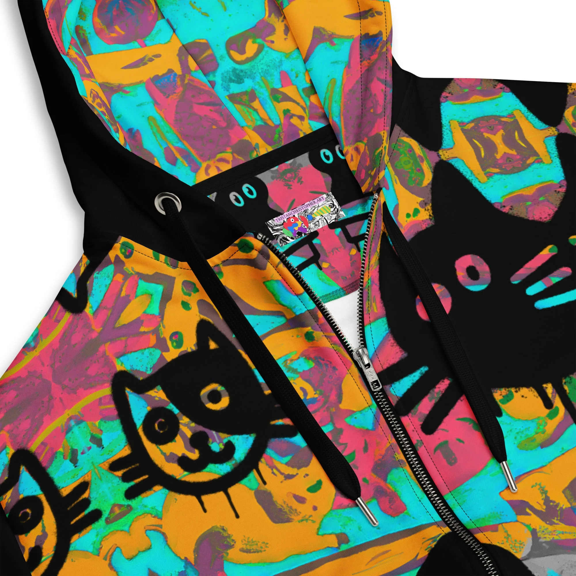 Only if you really LOVE CATS Unisex Zip Hoodie - Image 6