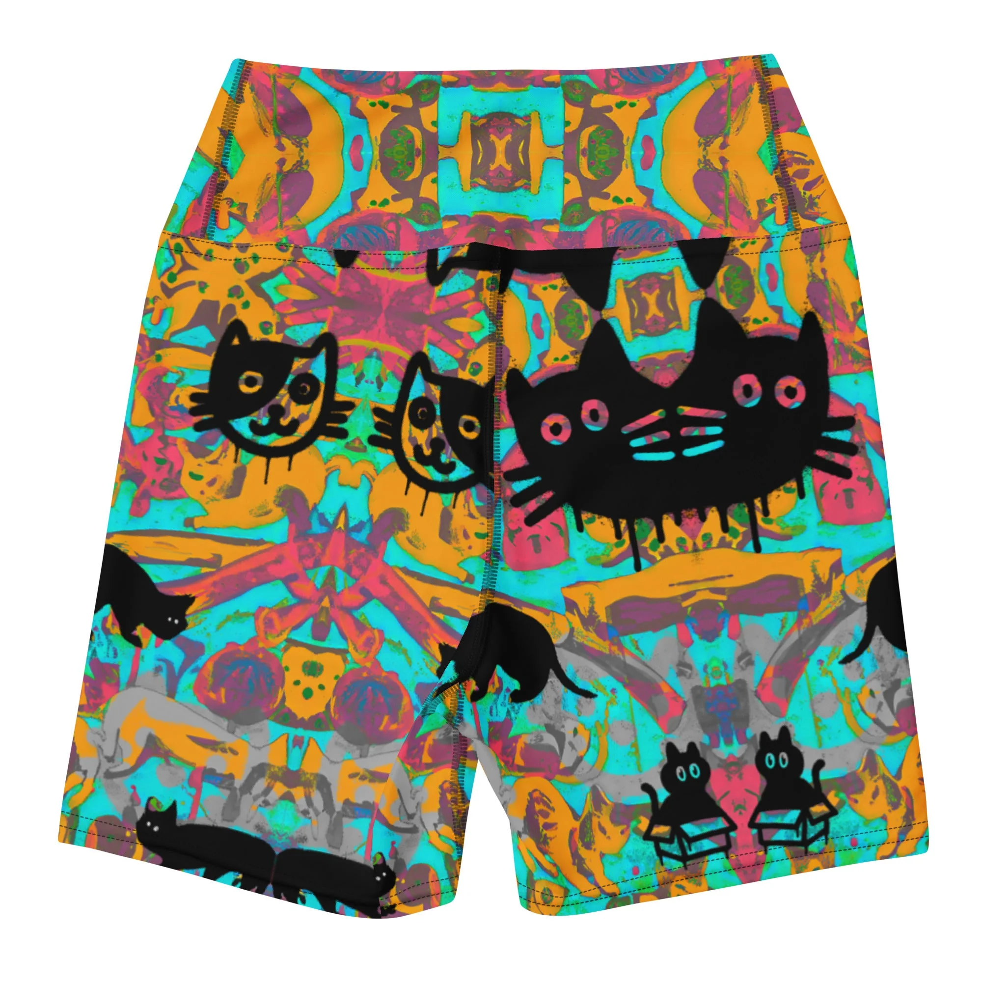 Only if you really LOVE CATS Yoga Shorts - Image 6