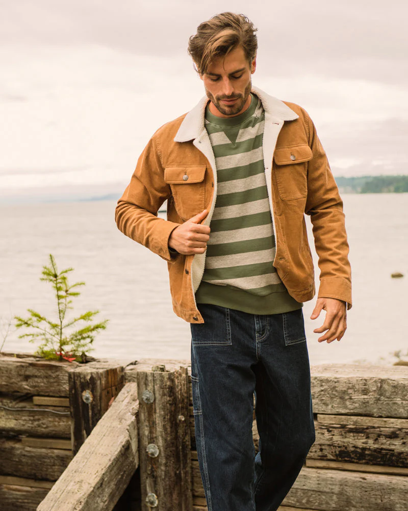 Organic Corduroy Aviator Jacket - Image 4