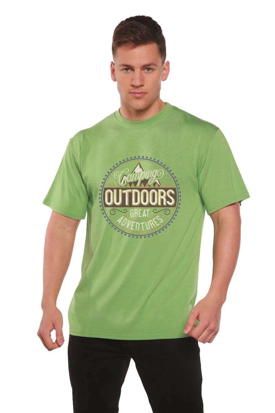 Outdoors Men's Bamboo Viscose/Organic Cotton Short Sleeve Graphic T-Shirt - Image 6