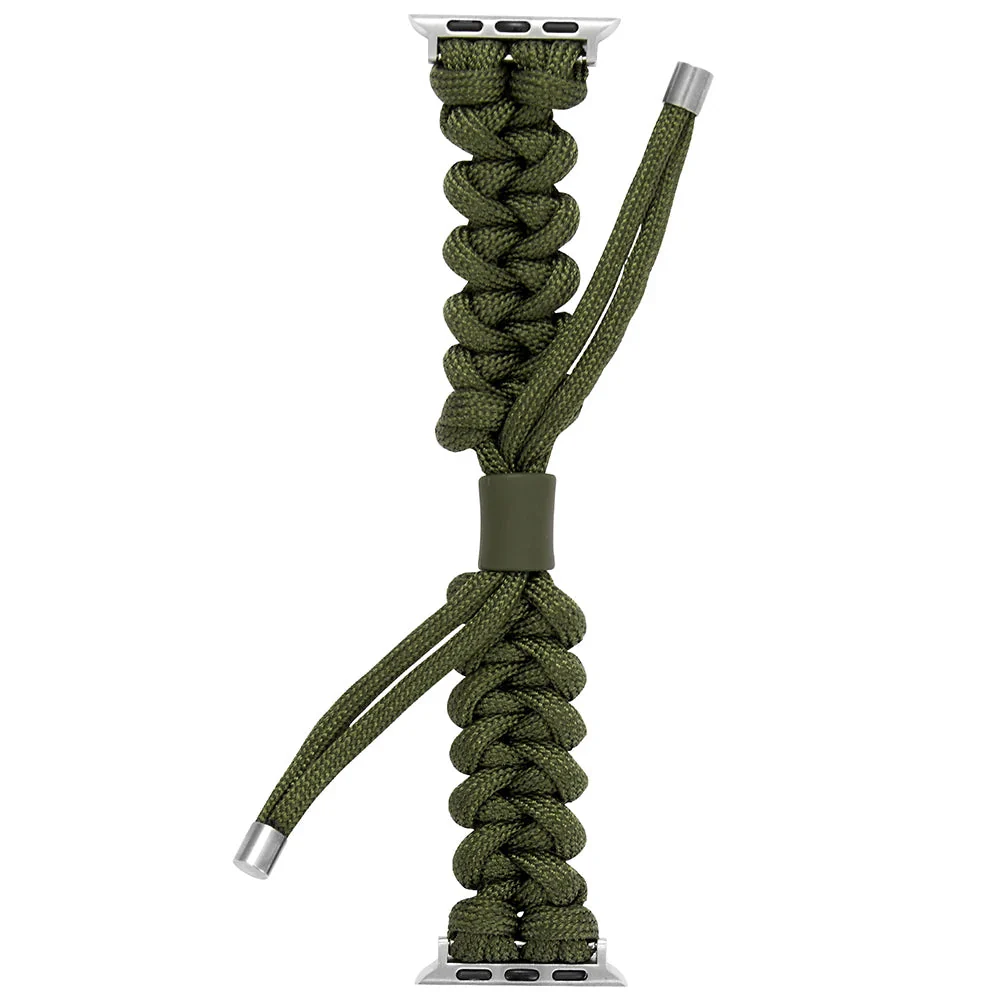 Outdoors Survival Rope Apple Watch Armband Series 11/10/9/8/7/6/5/4/ SE / Ultra 1/2/3 - Image 3