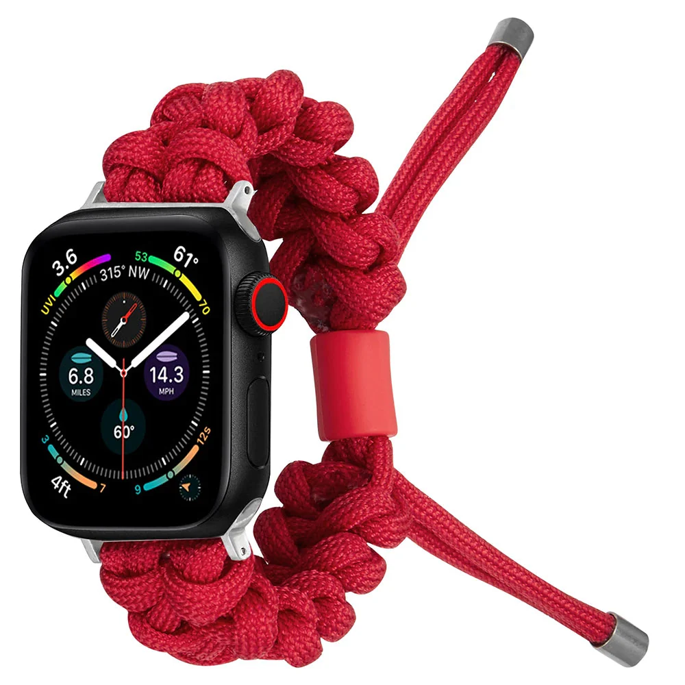 Outdoors Survival Rope Apple Watch Armband Series 11/10/9/8/7/6/5/4/ SE / Ultra 1/2/3 - Image 9