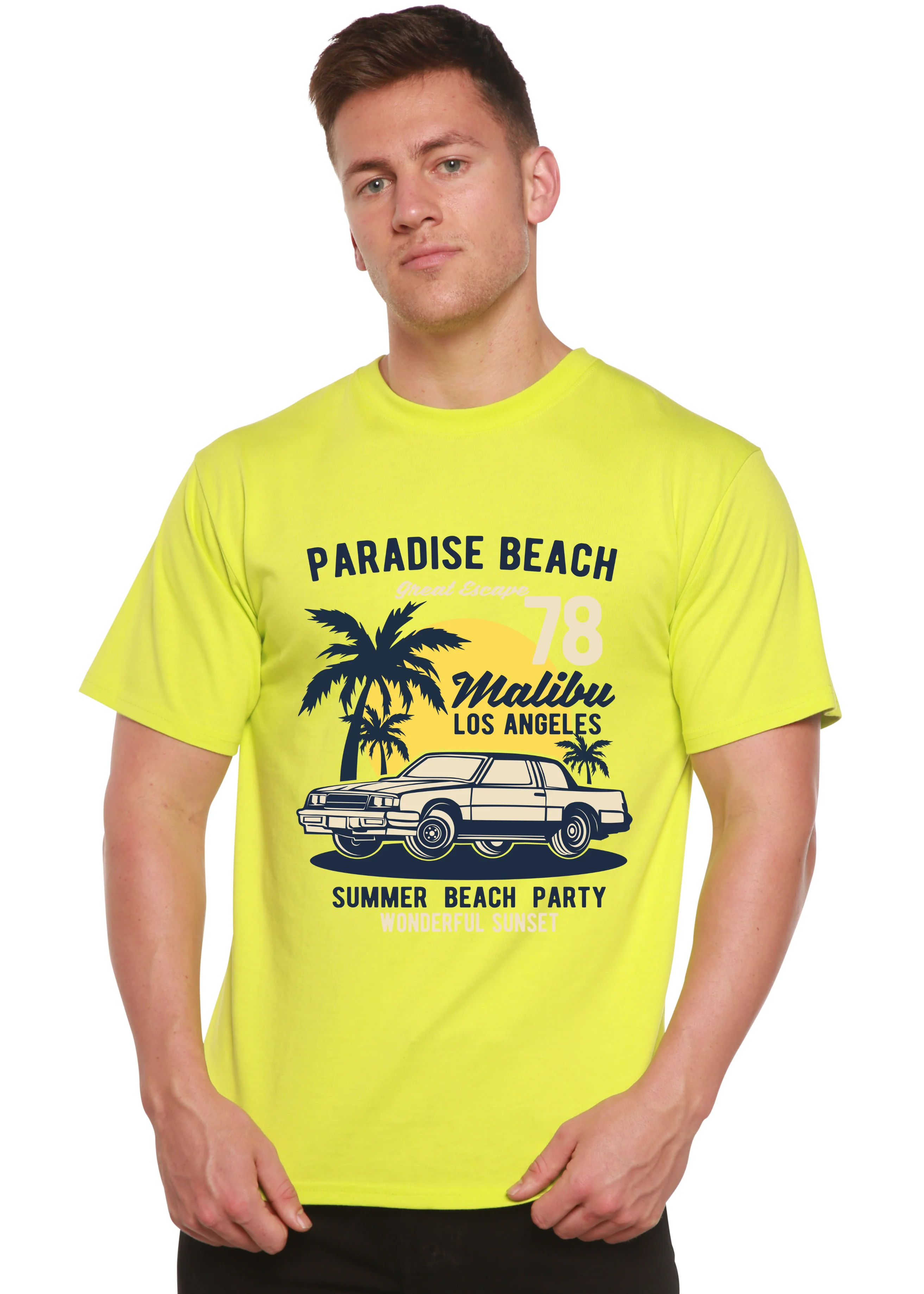 Paradise Beach Spun Bamboo® Men's Bamboo Viscose/Organic Cotton Short Sleeve Graphic T-Shirt - Image 6