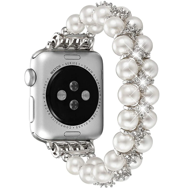 Pearl Strap for Apple Watch Band Series 11/10/9/8/7/6/5/4/ SE / Ultra 1/2/3