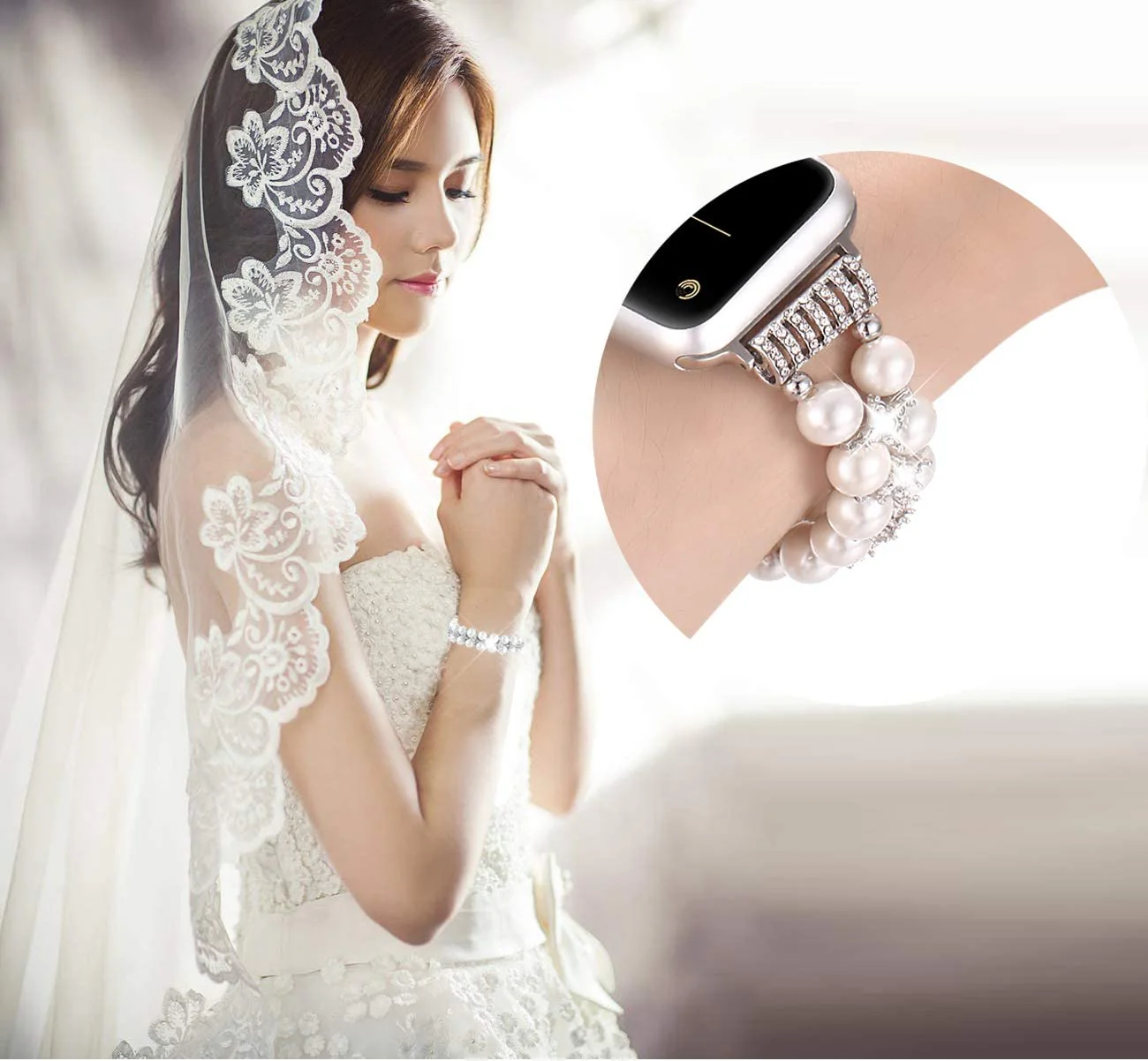 Pearl Strap for Apple Watch Band Series 11/10/9/8/7/6/5/4/ SE / Ultra 1/2/3 - Image 11