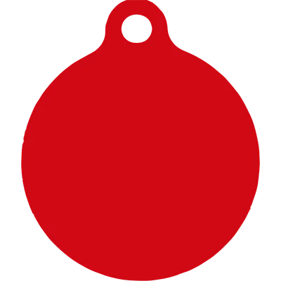 Peppermint Stick Chevron Stripes HD Dog ID Tag - Image 4