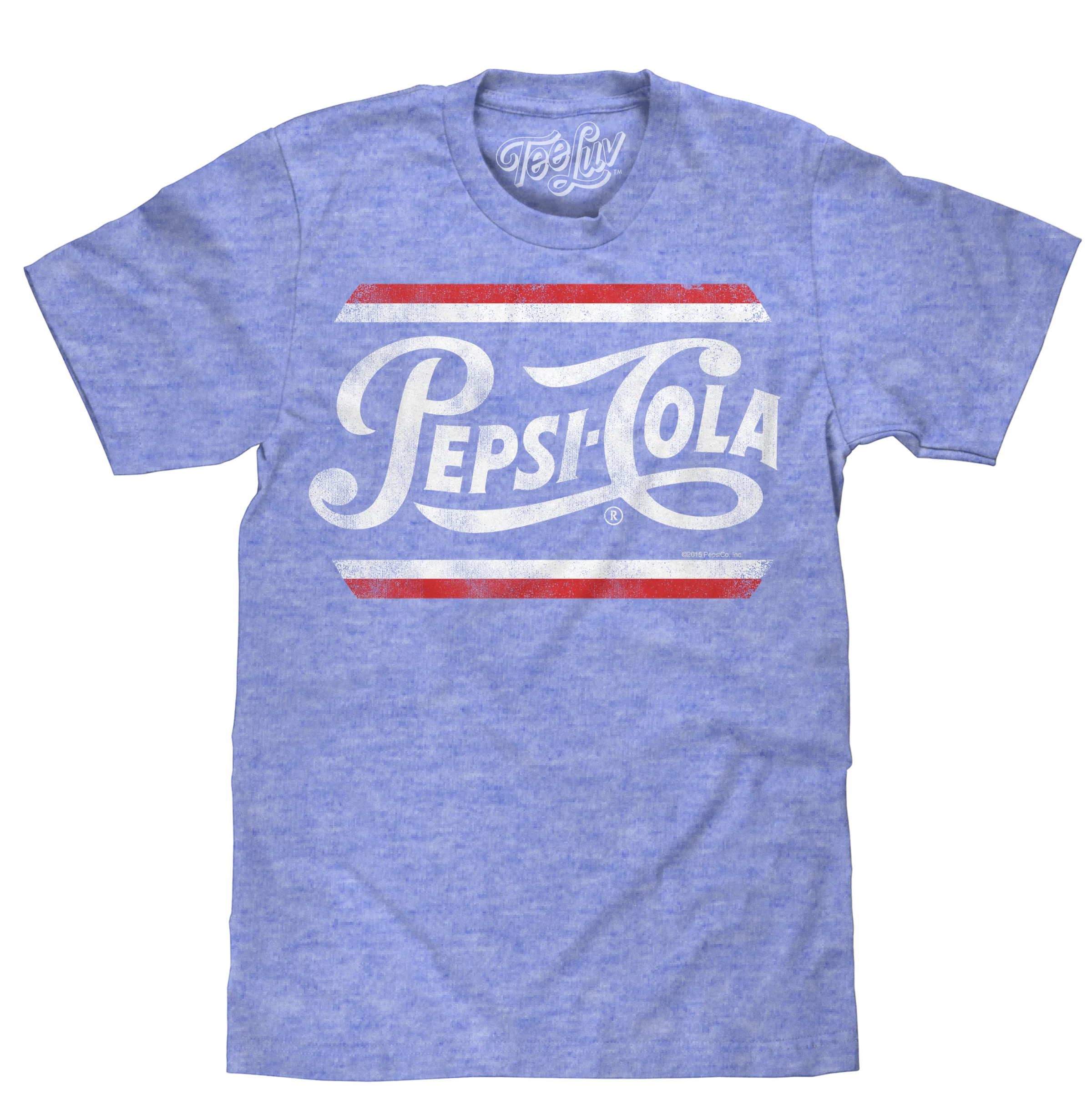 Pepsi Classic Script T-Shirt - Royal Snow Heather