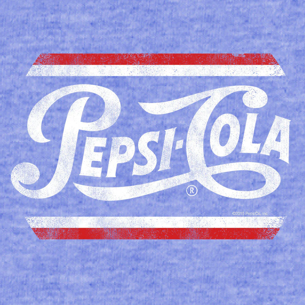 Pepsi Classic Script T-Shirt - Royal Snow Heather - Image 2