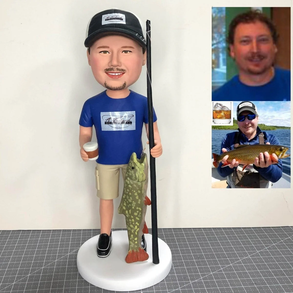 Personalized Fishing Bobblehead