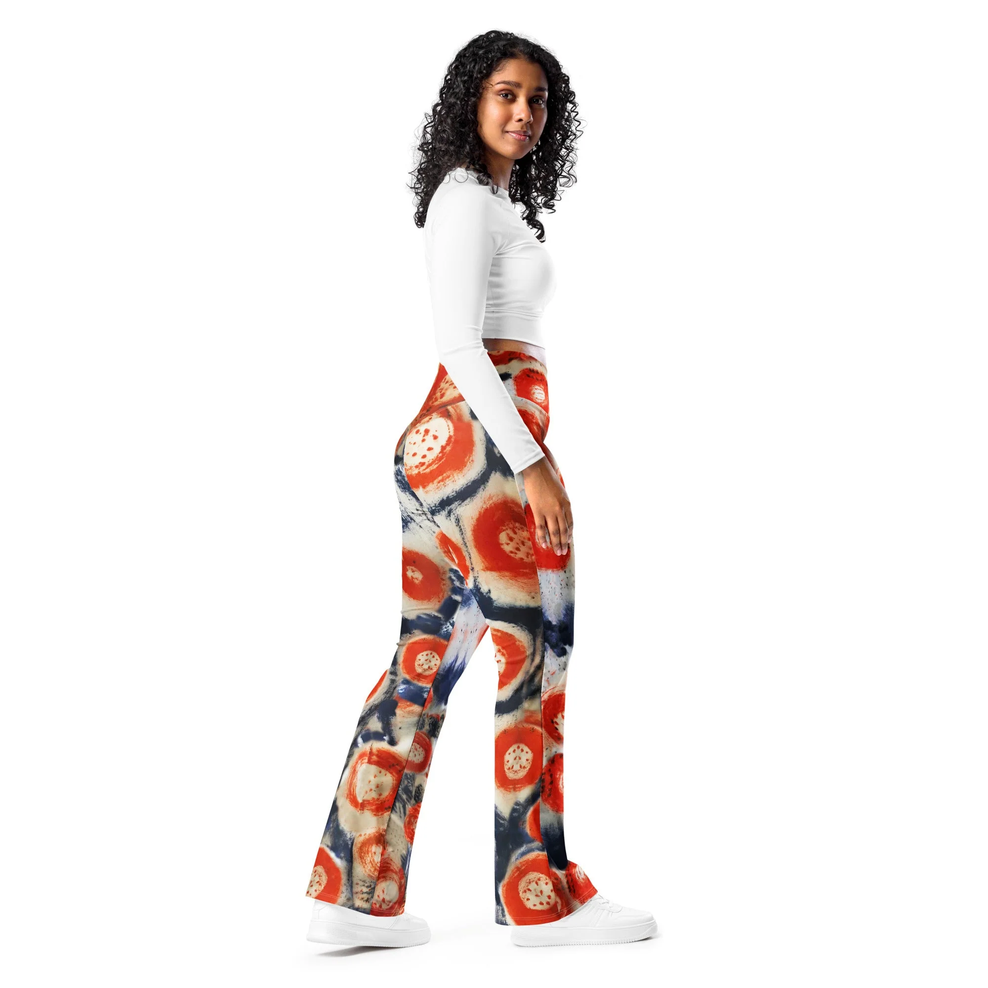 Phish Donut High Waist Flare leggings - Image 7