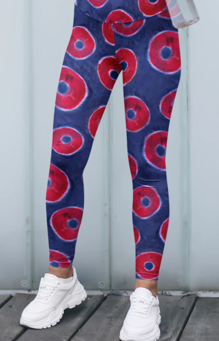 Phish Donuts Brushed Suede Leggings - Image 2
