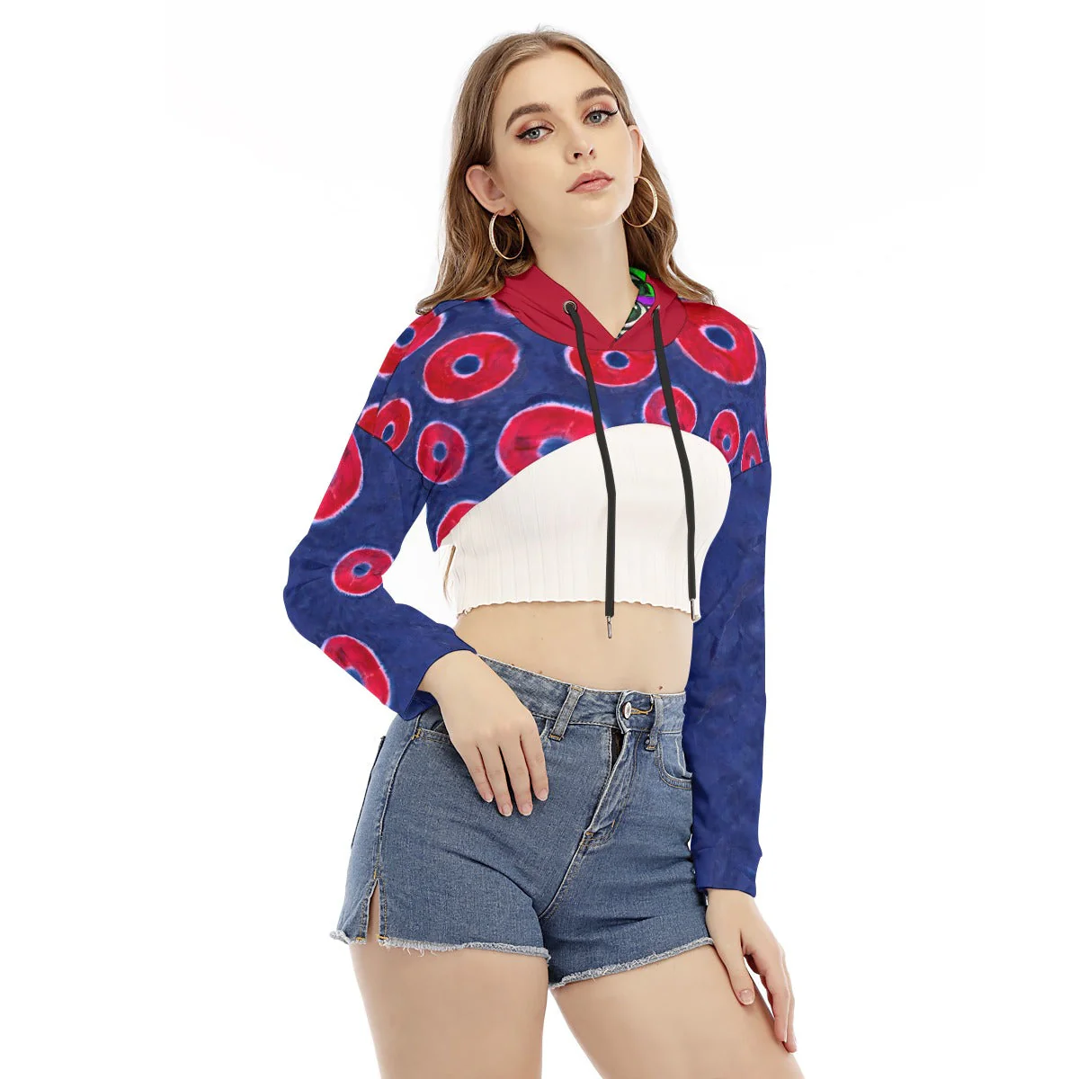 PHISH PHAN Women's Smock Short Hoodie - Image 3