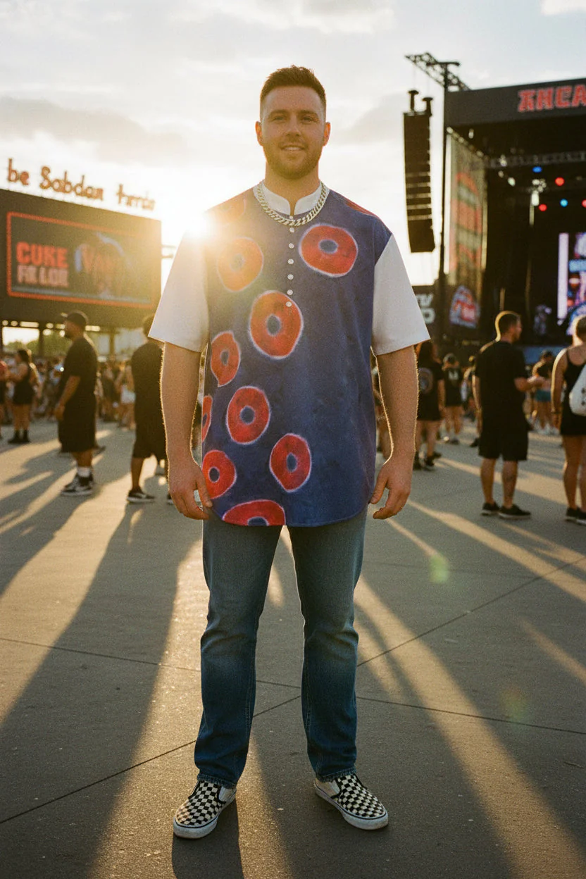 Phish Phean Men's Henley Short Sleeve Shirt - Image 2