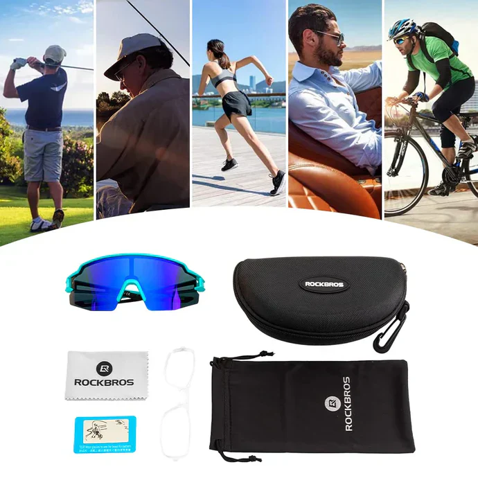 Polarized Cycling Sunglasses UV Protection Sports Eyewear - Image 24