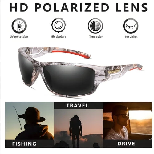 Polarized Outdoor Sports Sunglasses – Camouflage Cycling, Driving, Fishing, and Running Goggles with UV400 Protection - Image 5