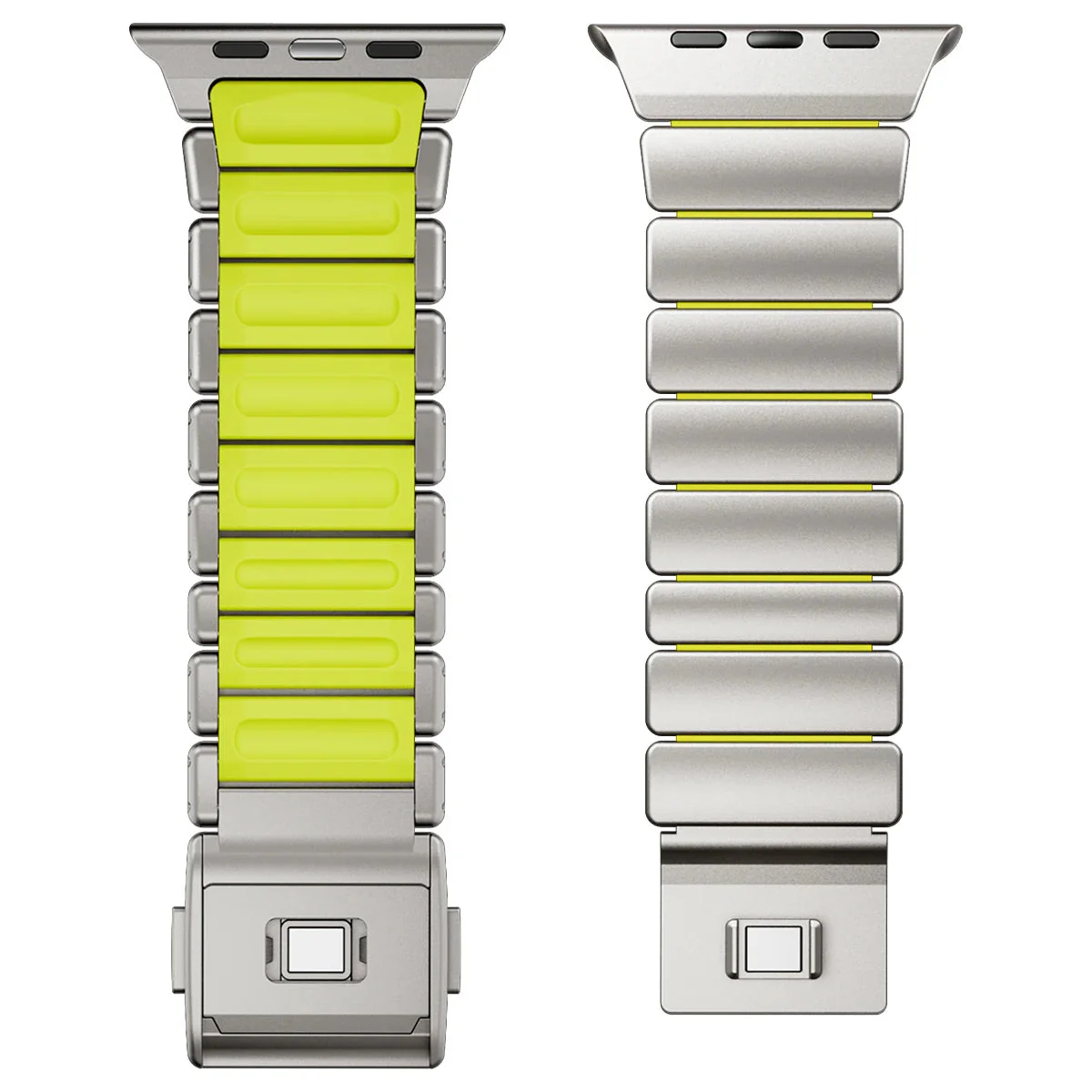 Premium Stainless Steel and Titanium Apple Watch Band | Soft Silicone Lining - Image 17