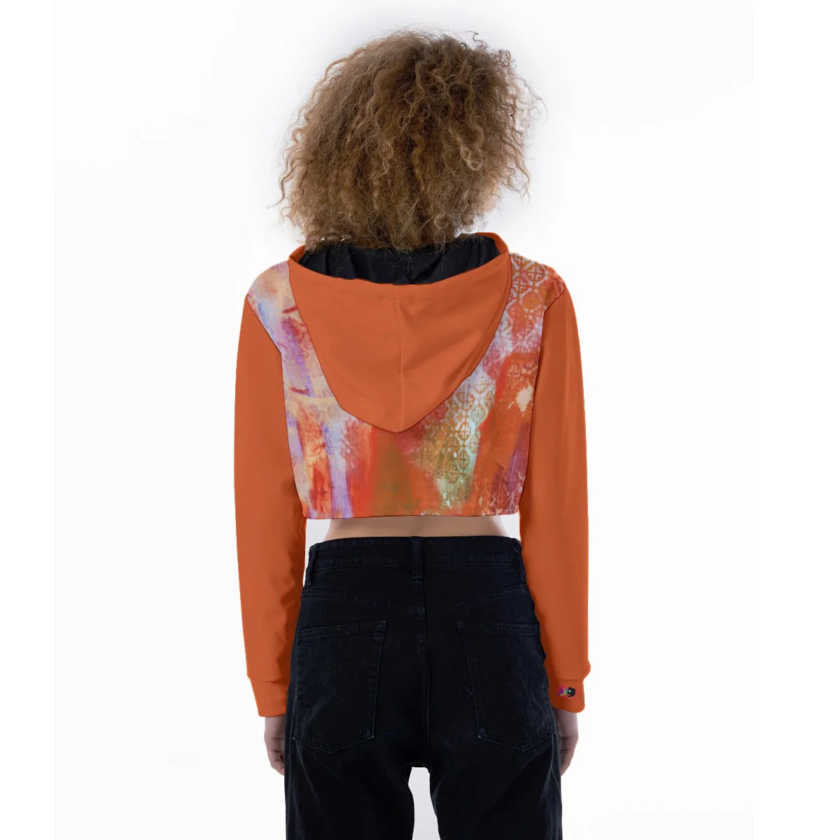 Psychobilly Women's Crop Top Hoodie - Image 4