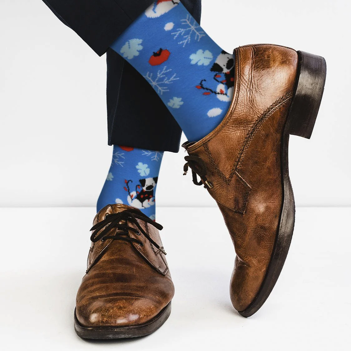 Puppy Dog Christmas Holiday Socks - Comfy Cotton for Men & Women - Image 4