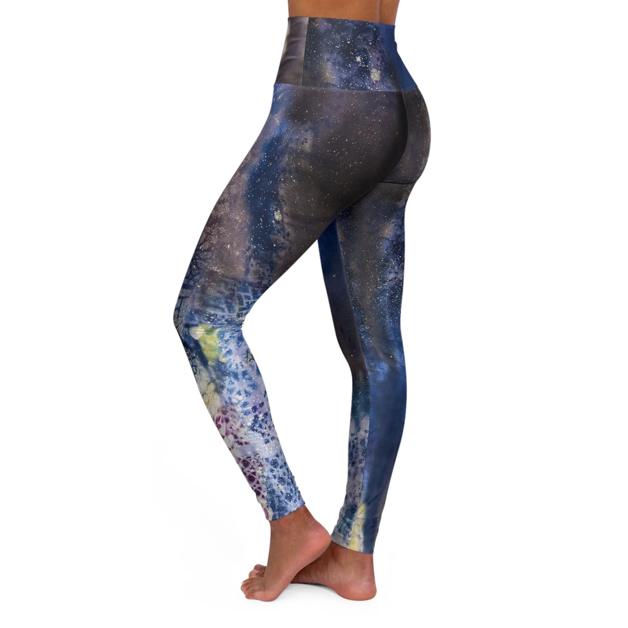 Purple Kaleidoscope Remixx Yoga Leggings - Image 3