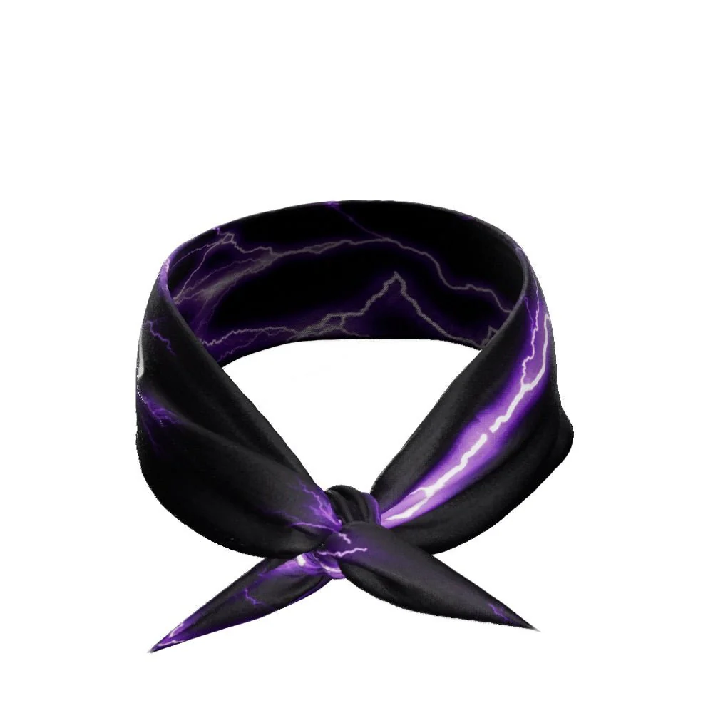 Purple Lightning Tie Headband - Image 3