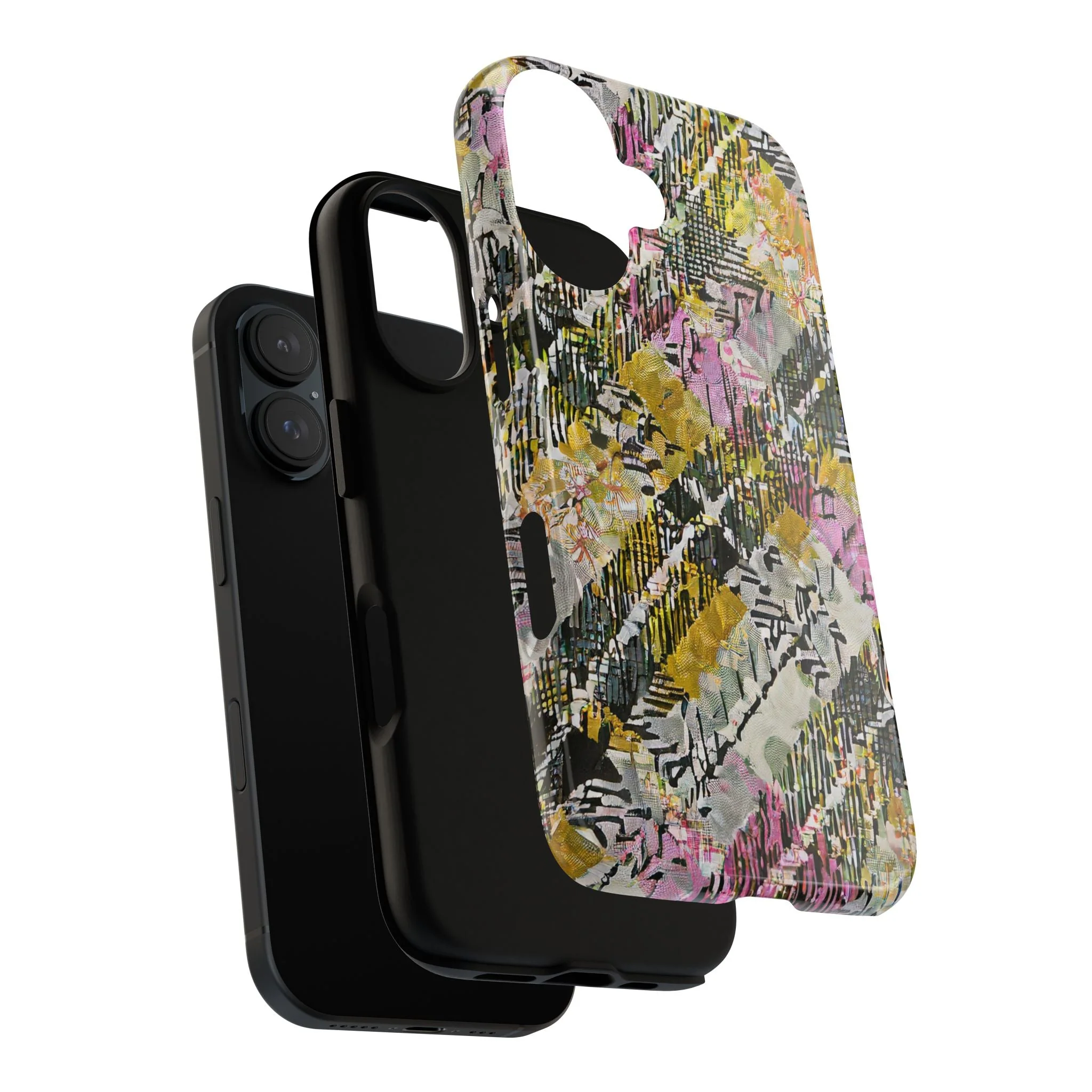 Purple Plaid Floral Artistic Tough Phone Case - Image 54