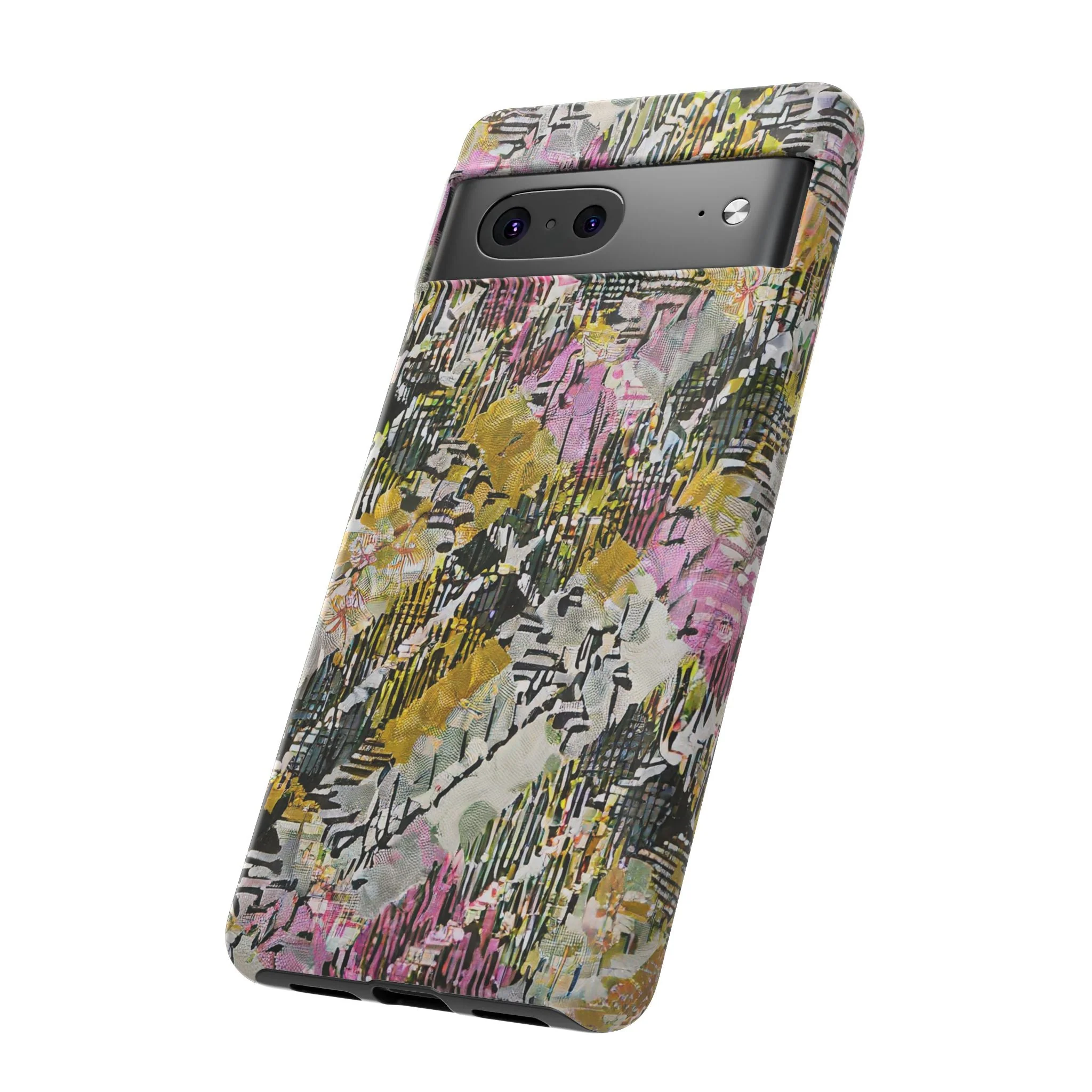 Purple Plaid Floral Artistic Tough Phone Case - Image 82