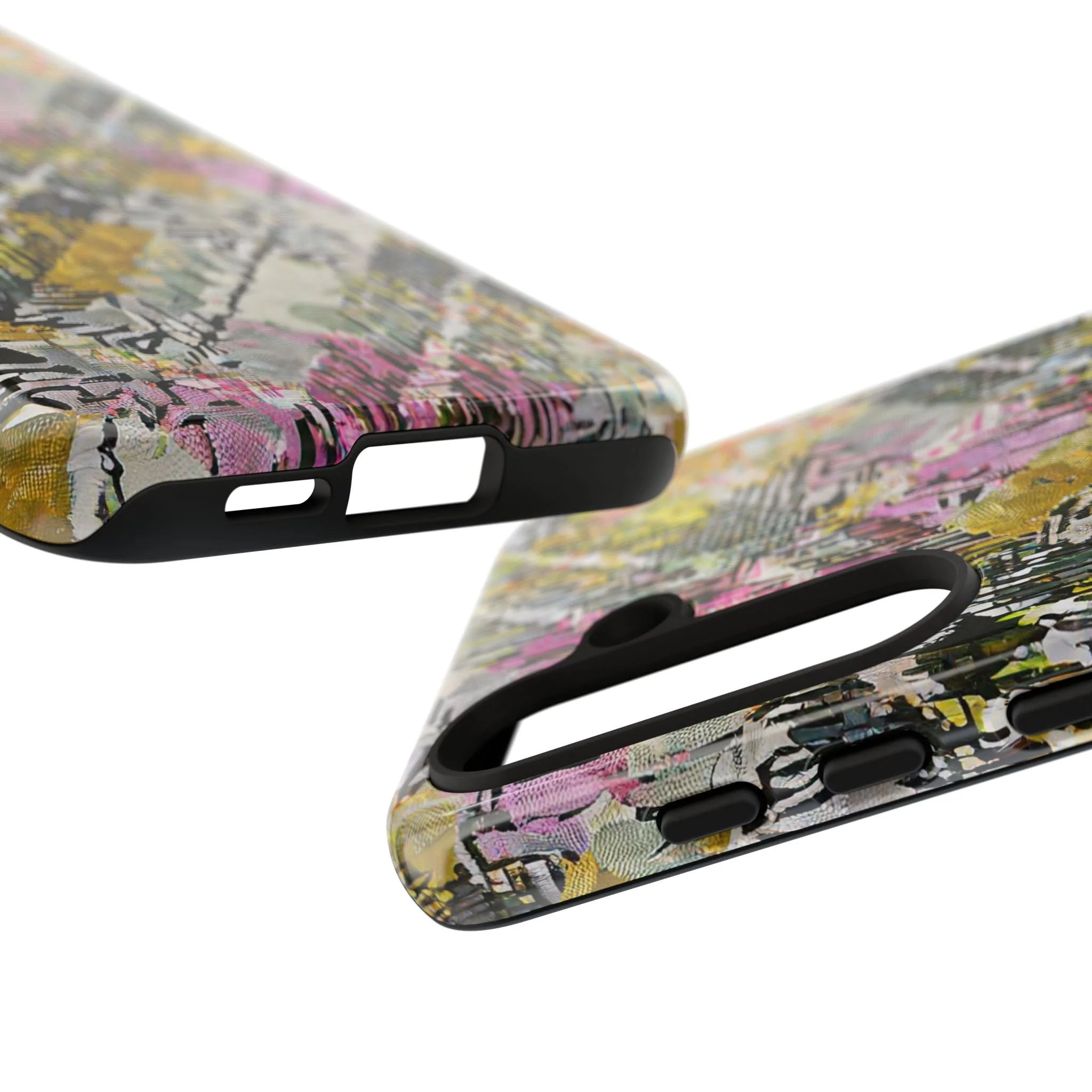 Purple Plaid Floral Artistic Tough Phone Case - Image 90