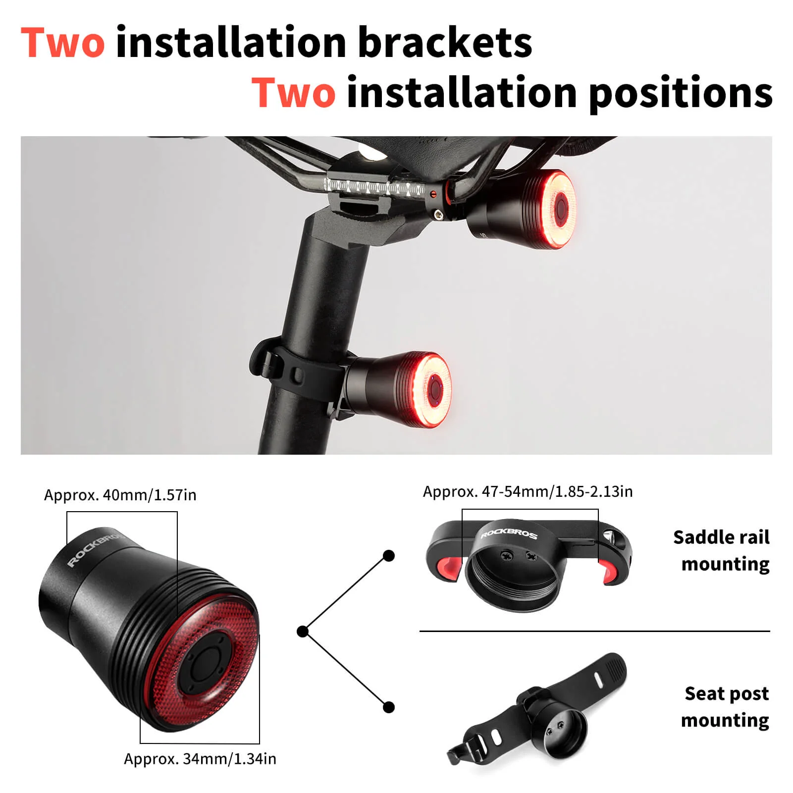 Q5 Smart Bike Tail Light with Brake Sensor - Image 7