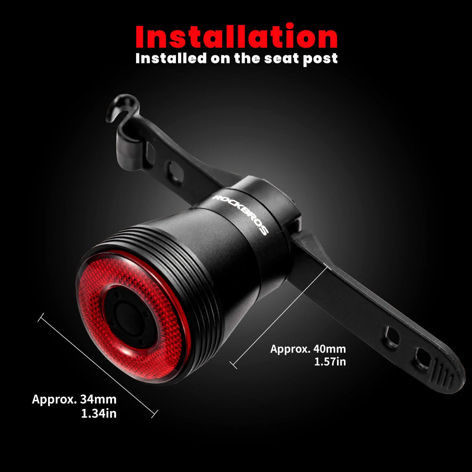 Q5 Smart Bike Tail Light with Brake Sensor - Image 9
