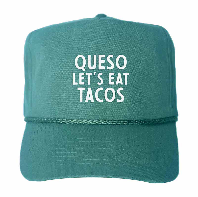 Queso Let's Eat Tacos Canvas Trucker - Image 4