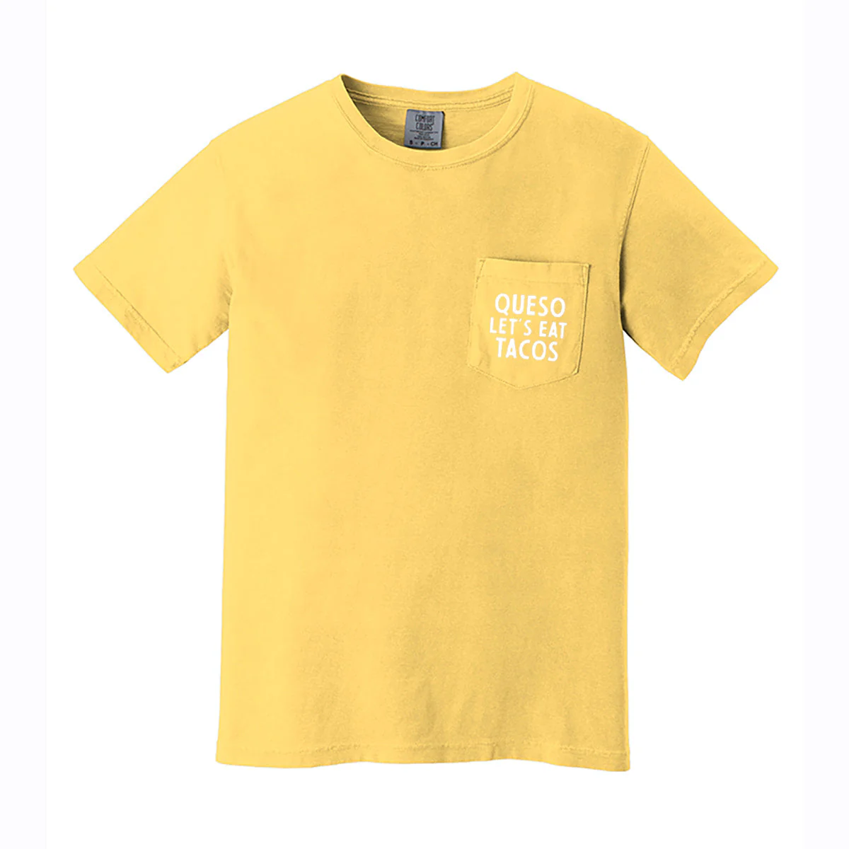 Queso Let's Eat Tacos Pocket Tee - Image 3